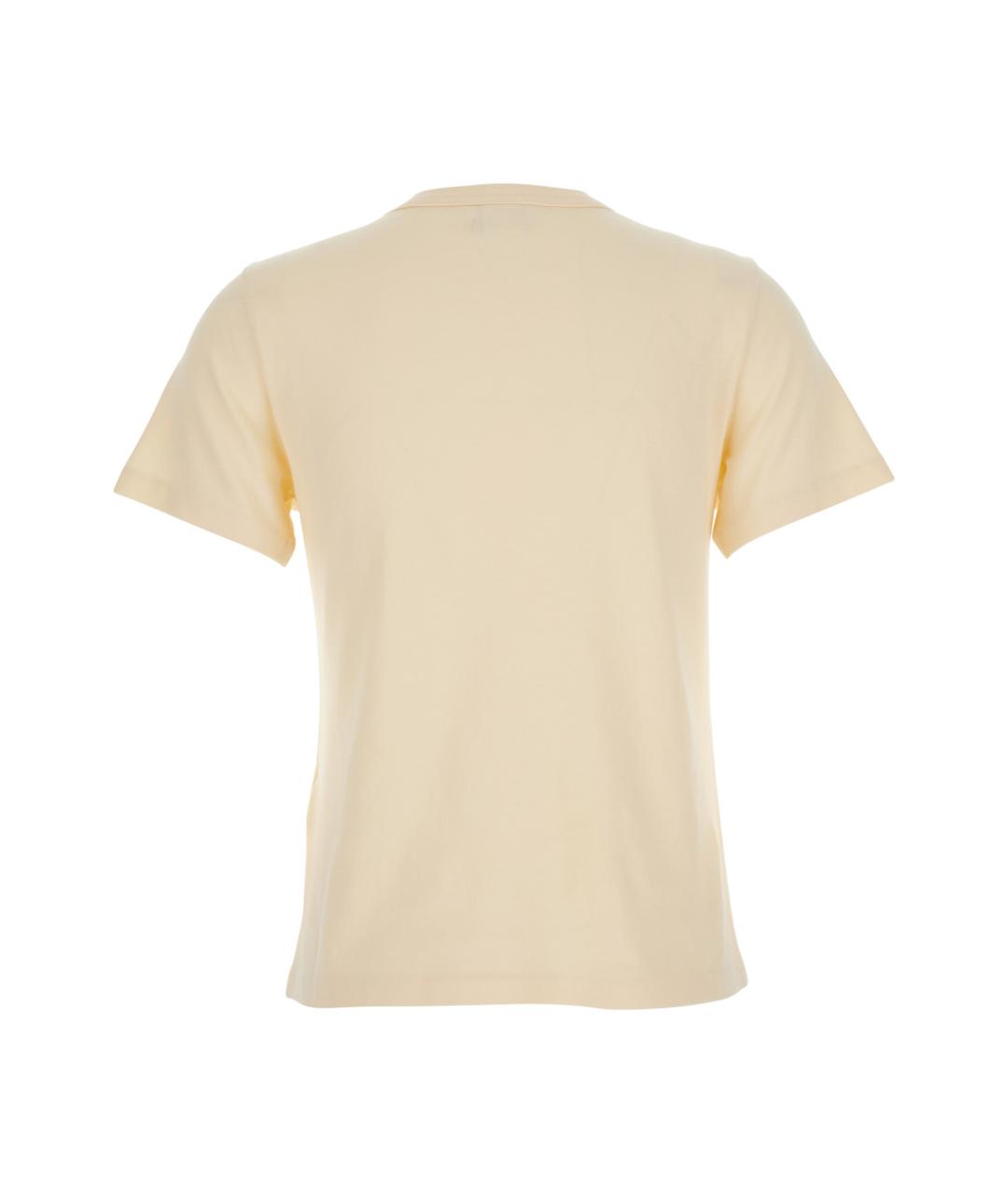 CHLOE Бежевая хлопковая футболка, фото 2