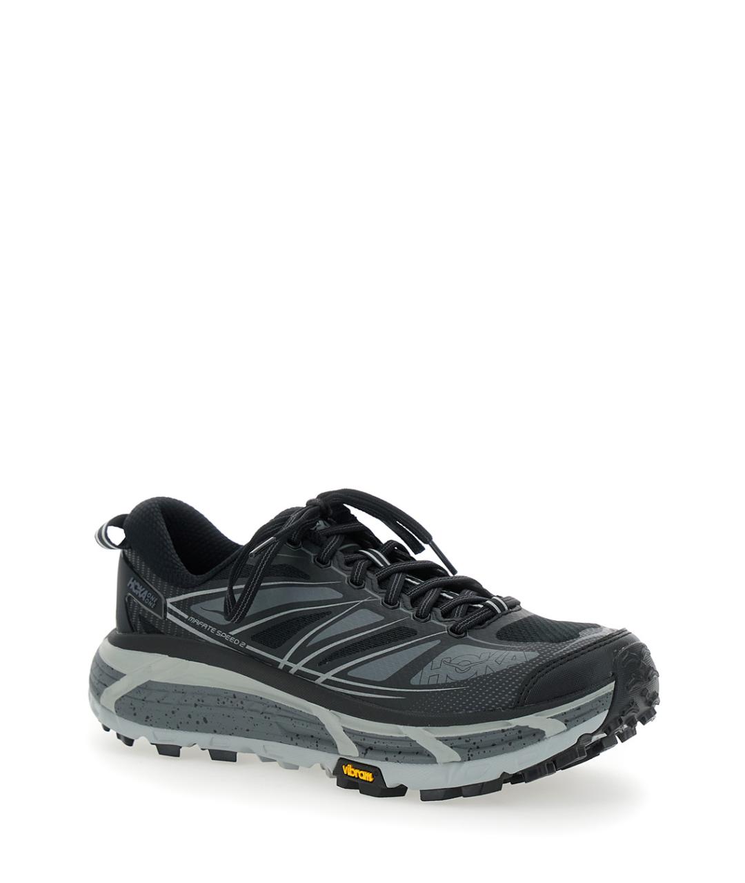 HOKA Черные синтетические кроссовки, фото 2