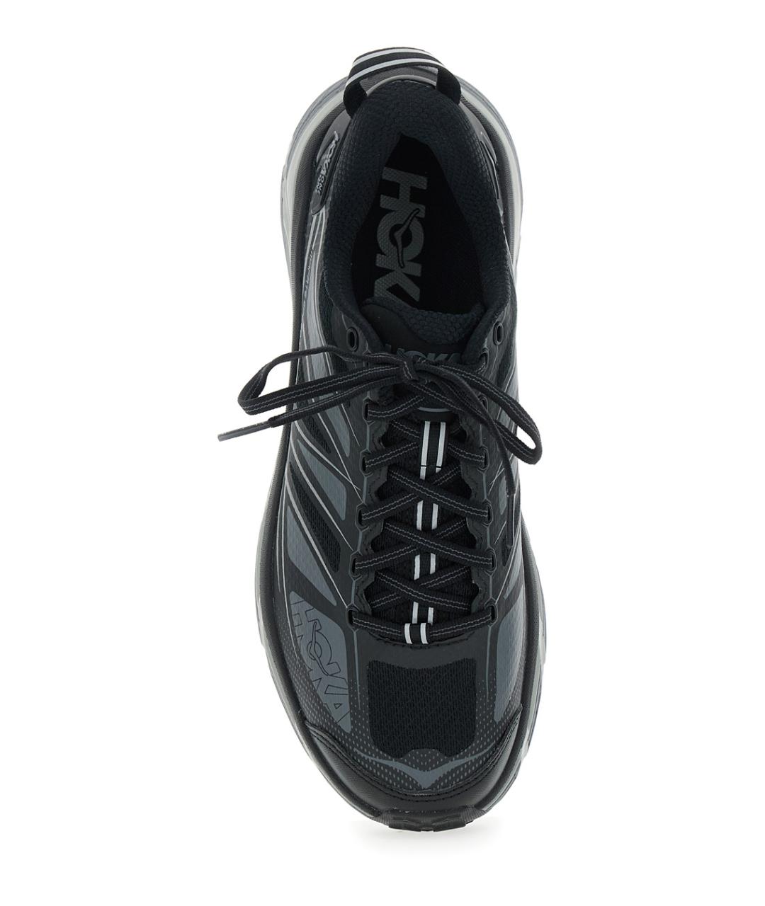 HOKA Черные синтетические кроссовки, фото 4