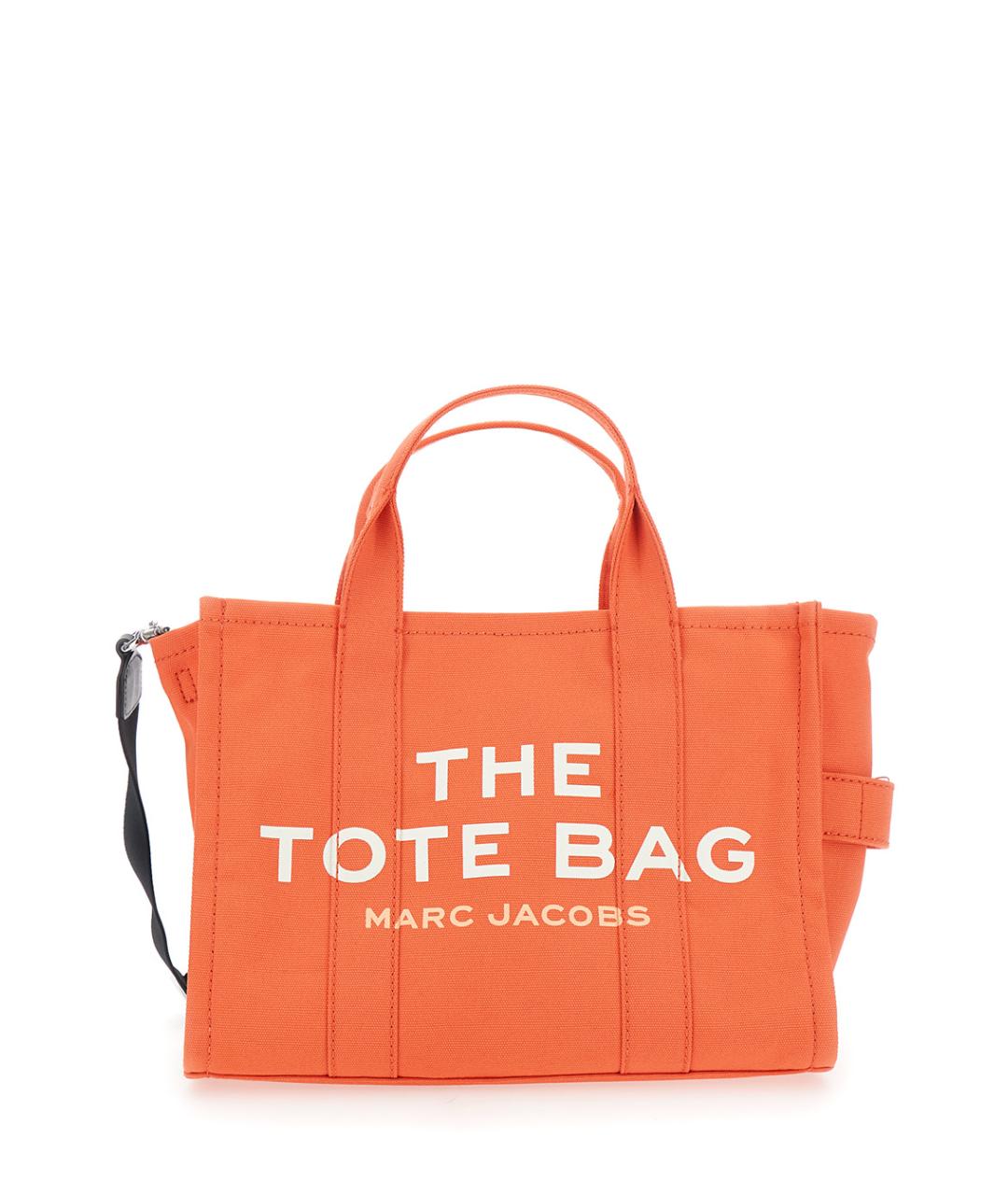 MARC JACOBS Оранжевая хлопковая сумка тоут, фото 1