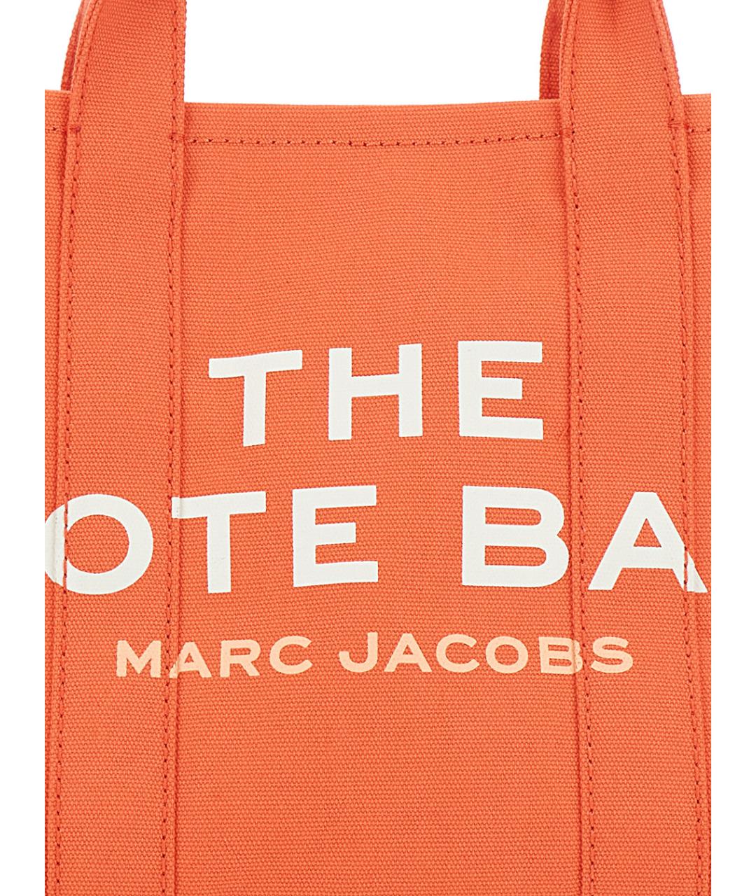 MARC JACOBS Оранжевая хлопковая сумка тоут, фото 3