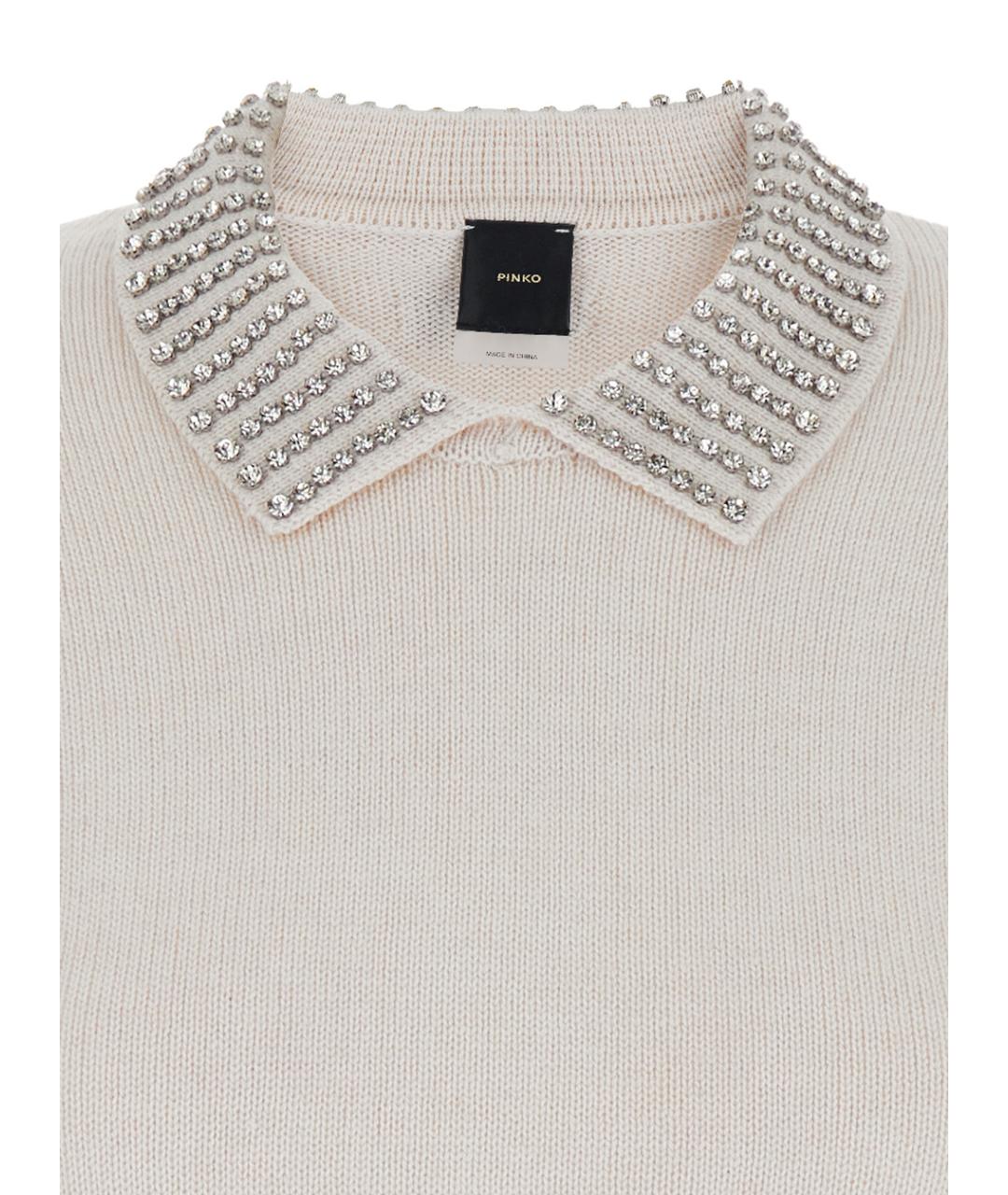 PINKO Бежевая кашемировая водолазка, фото 2