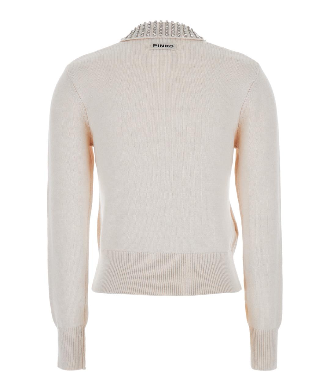 PINKO Бежевая кашемировая водолазка, фото 3