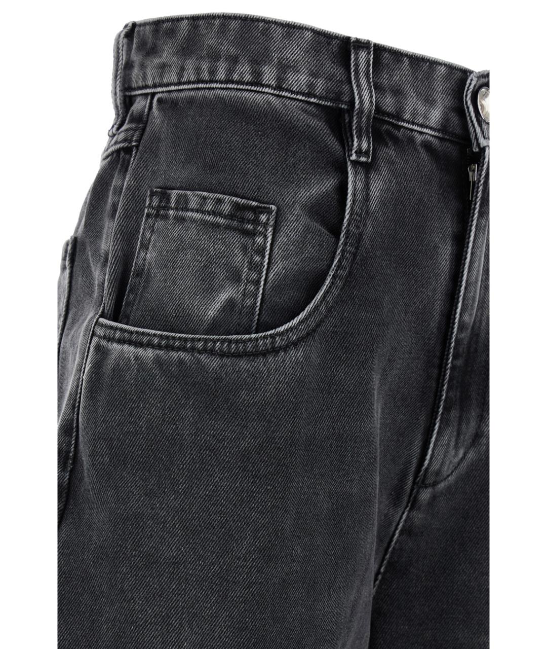 MAISON MARGIELA Черные хлопковые джинсы клеш, фото 3
