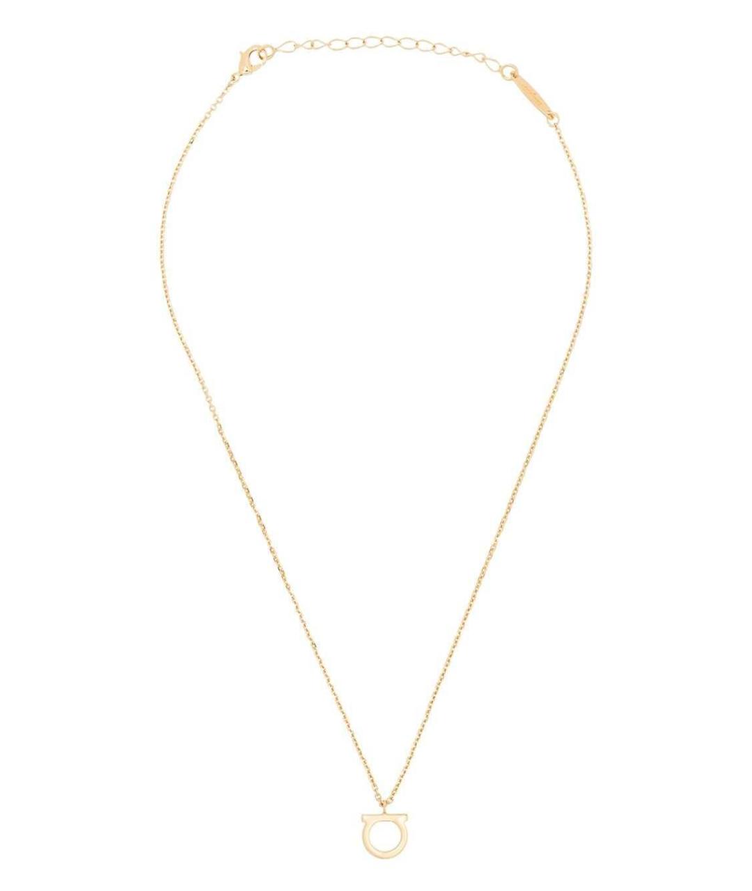 FERRAGAMO Золотая металлическая цепочка, фото 1