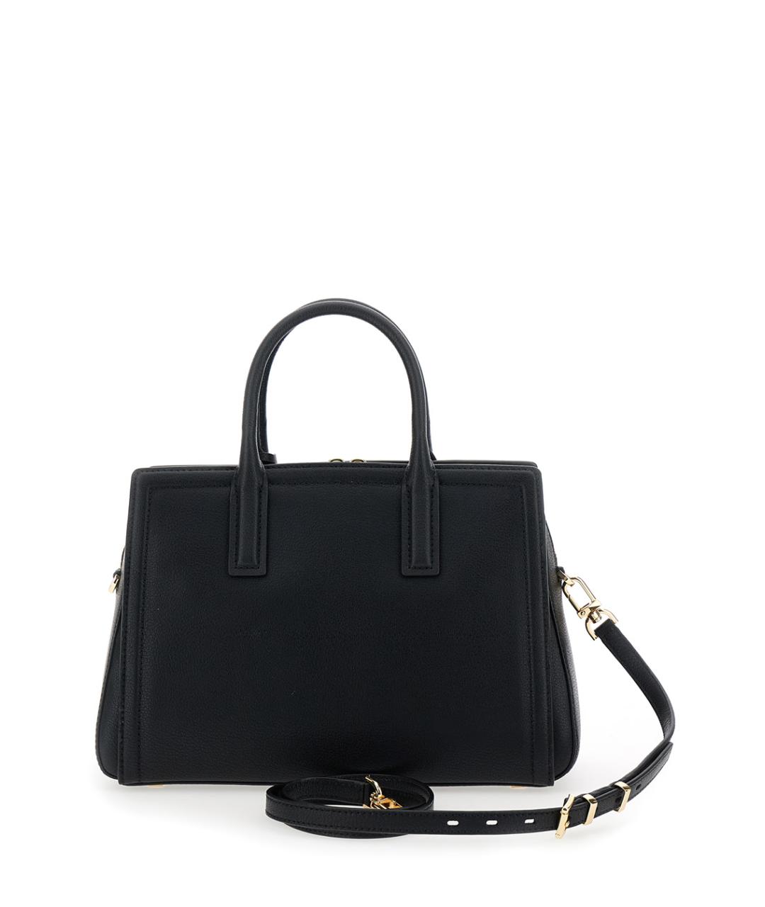 MICHAEL MICHAEL KORS Черная кожаная сумка с короткими ручками, фото 1