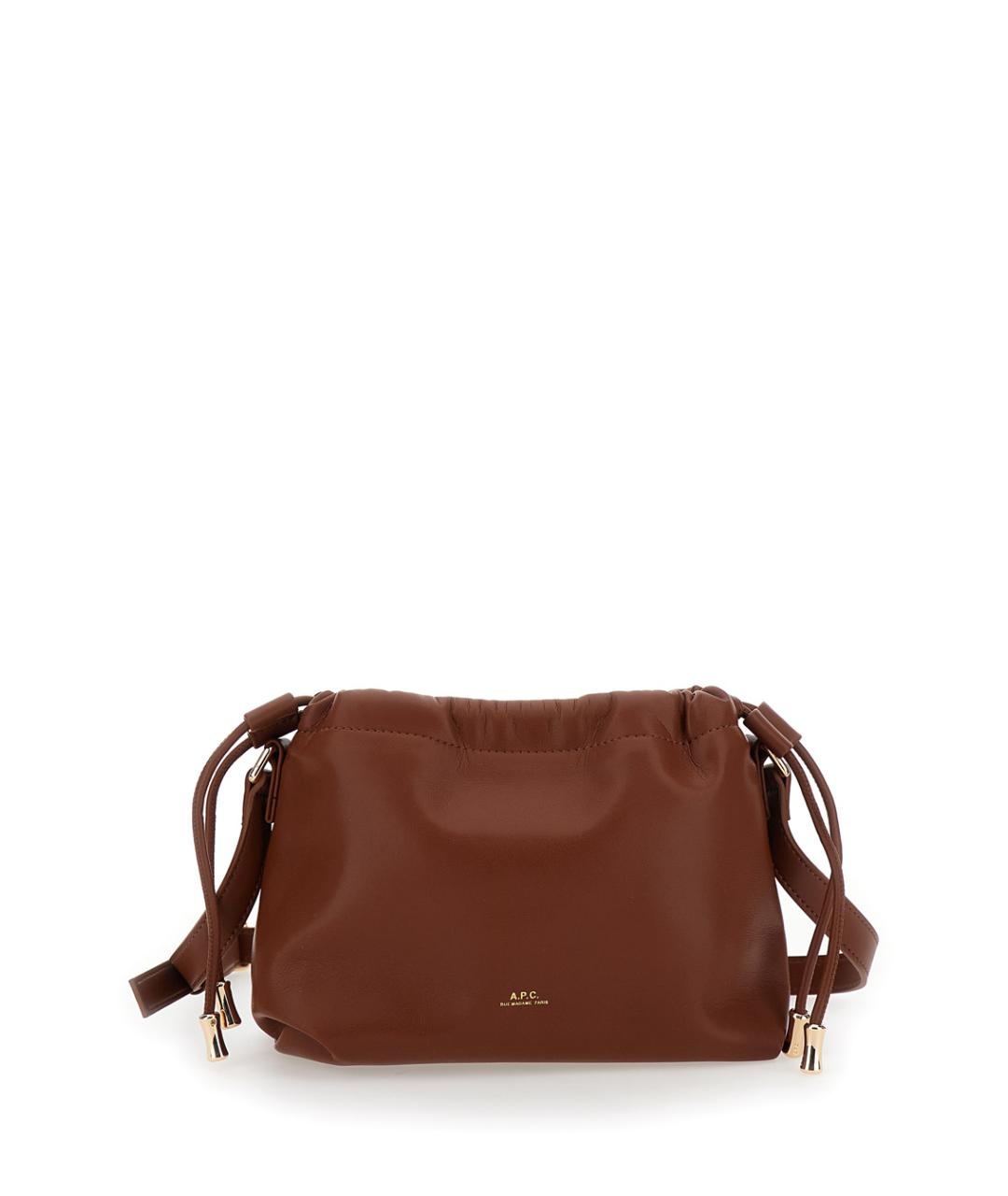A.P.C. Коричневая сумка через плечо из искусственной кожи, фото 1