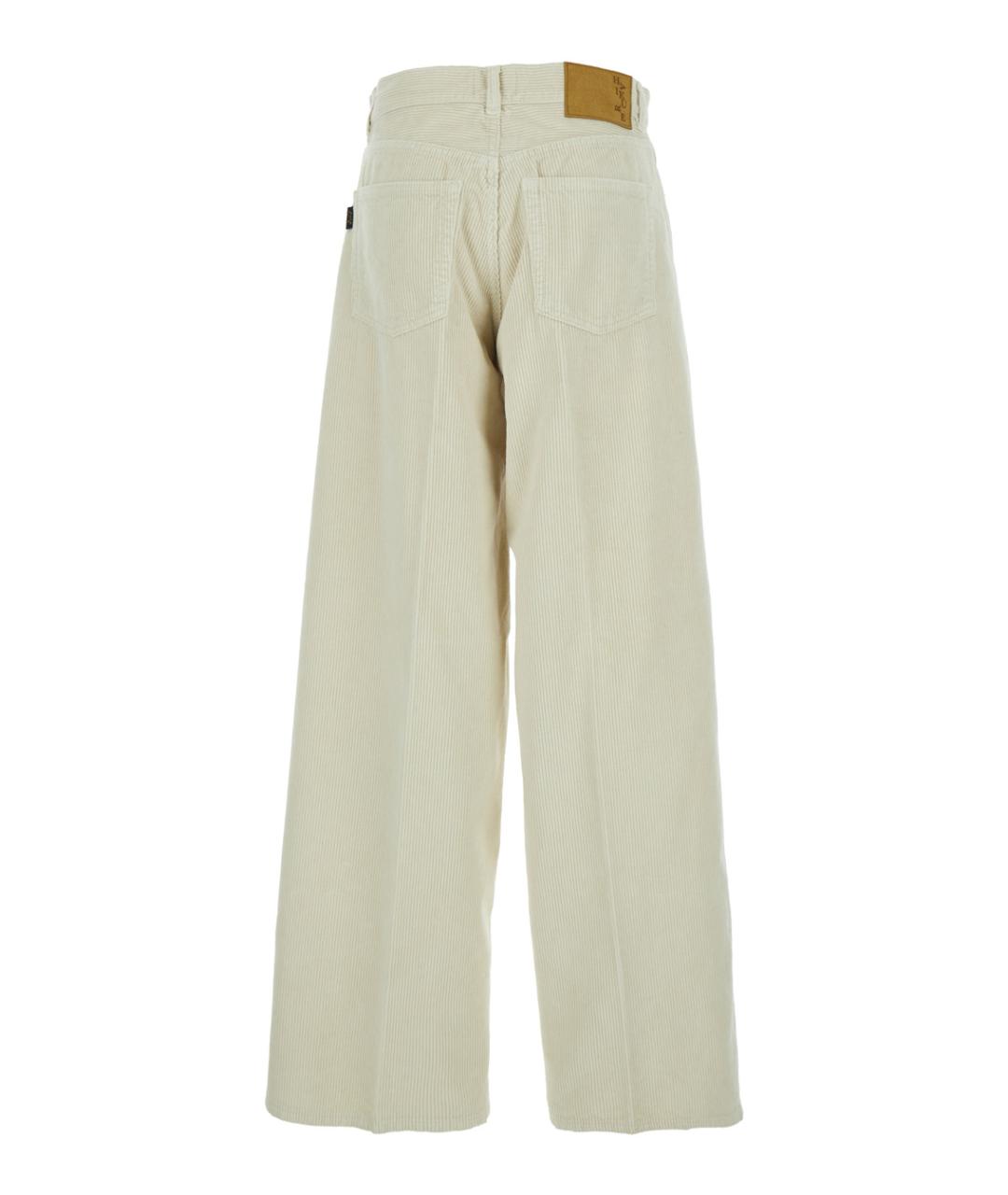 HAIKURE Белые хлопковые прямые джинсы, фото 2