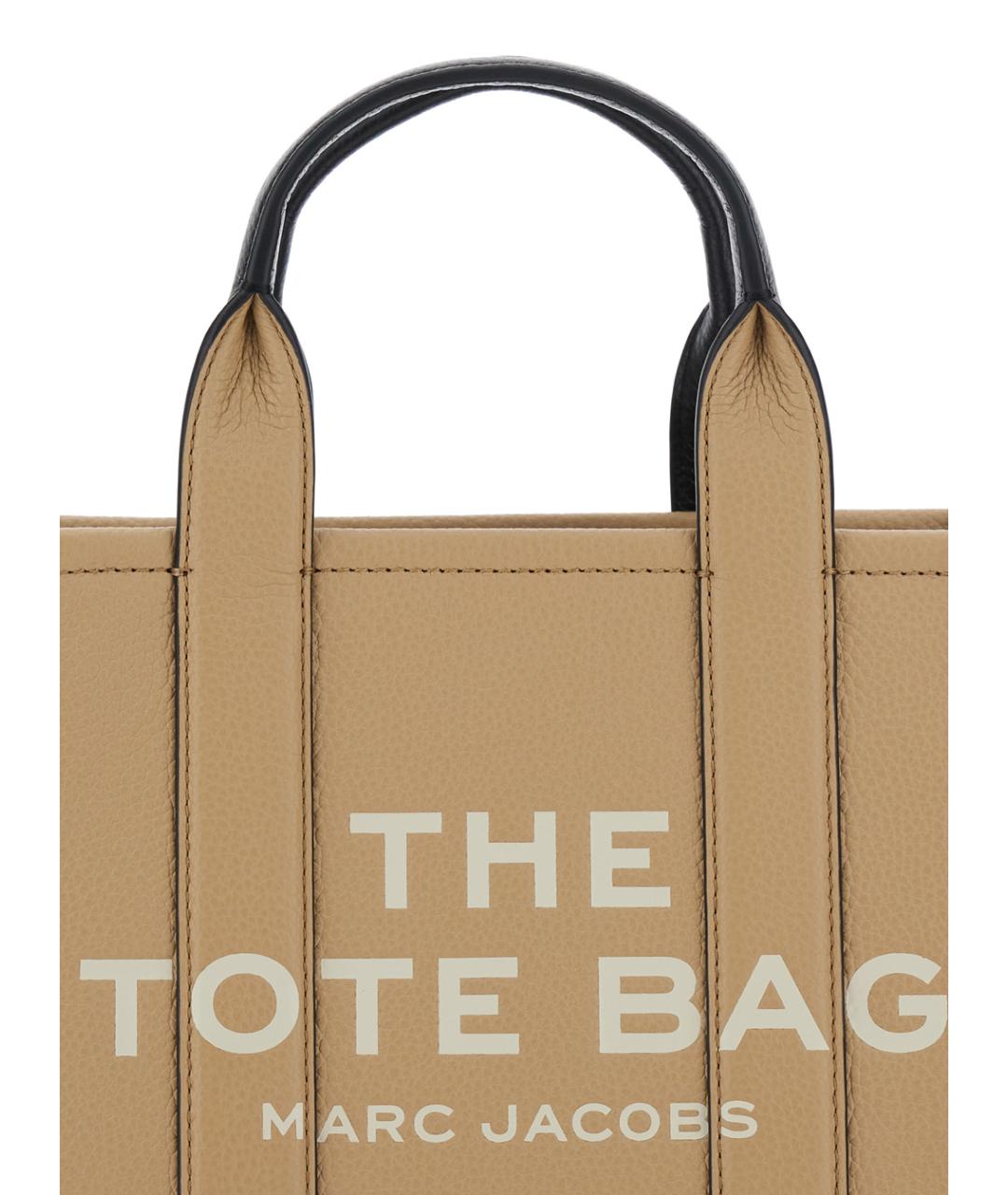 MARC JACOBS Бежевая кожаная сумка тоут, фото 3