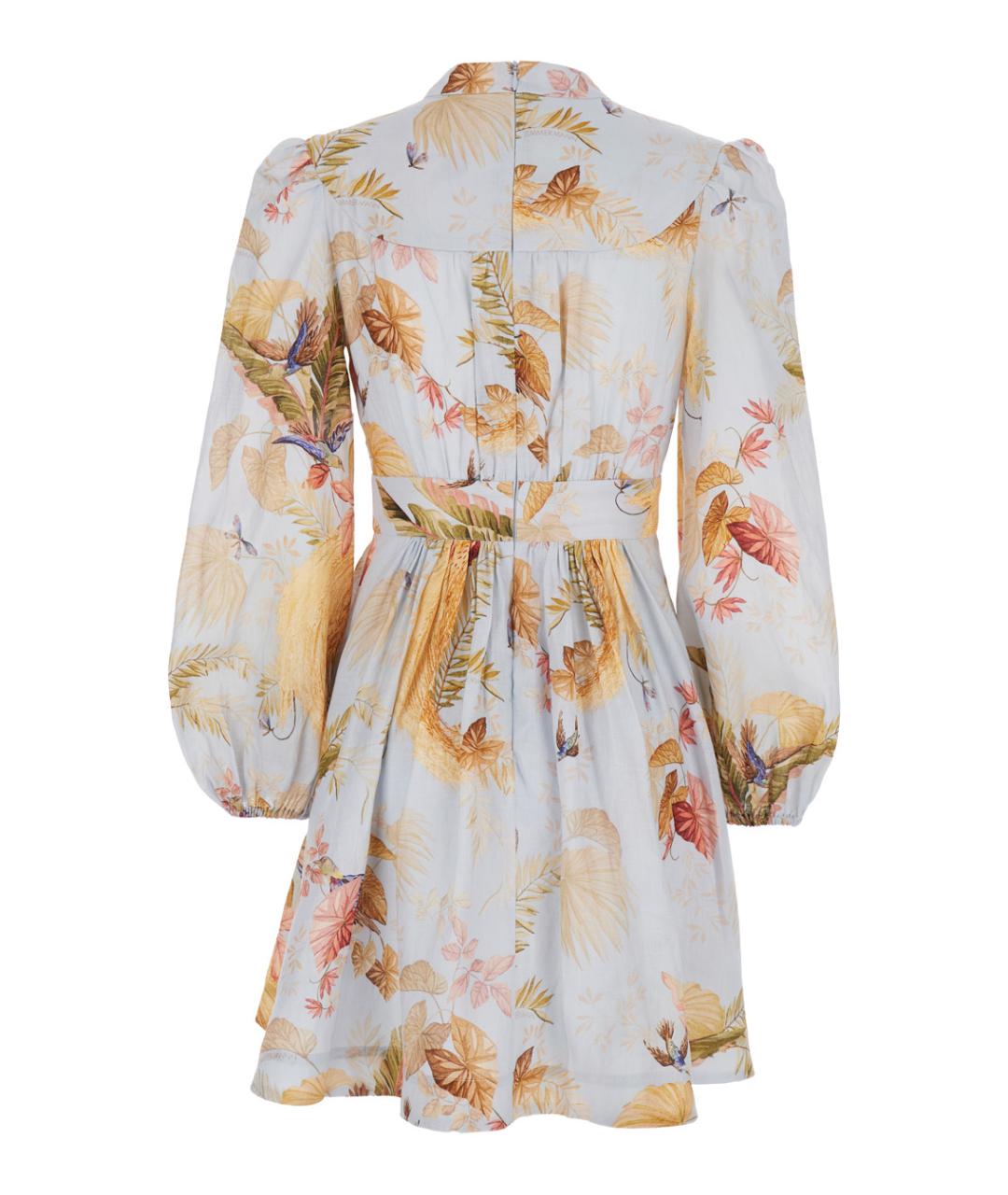 ZIMMERMANN Мульти льняное повседневное платье, фото 2