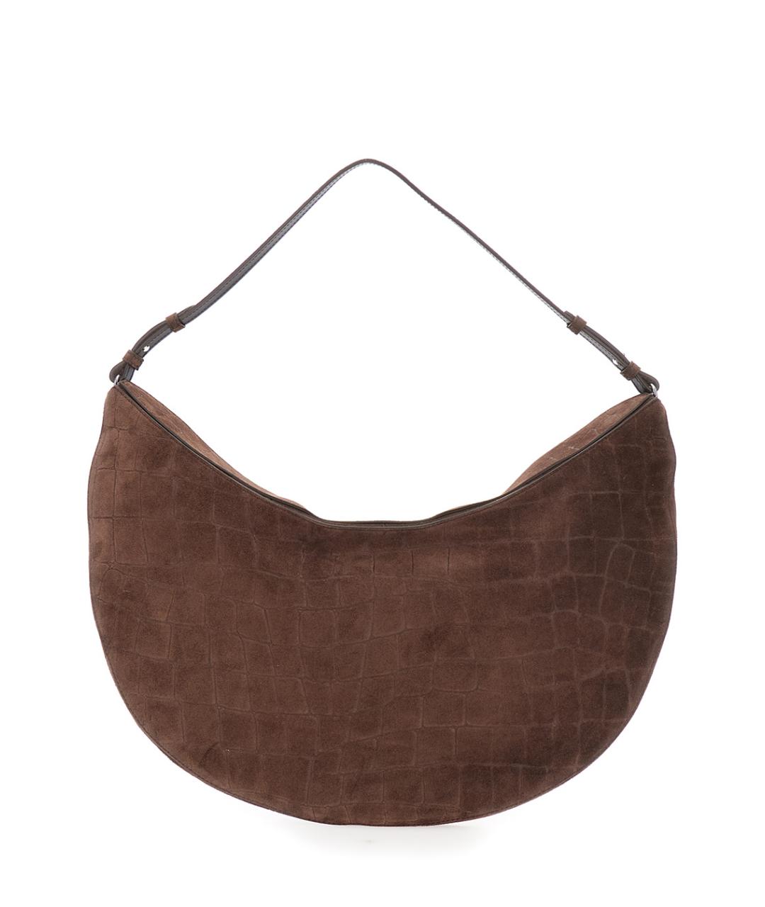 JACQUEMUS Коричневая кожаная сумка через плечо, фото 2