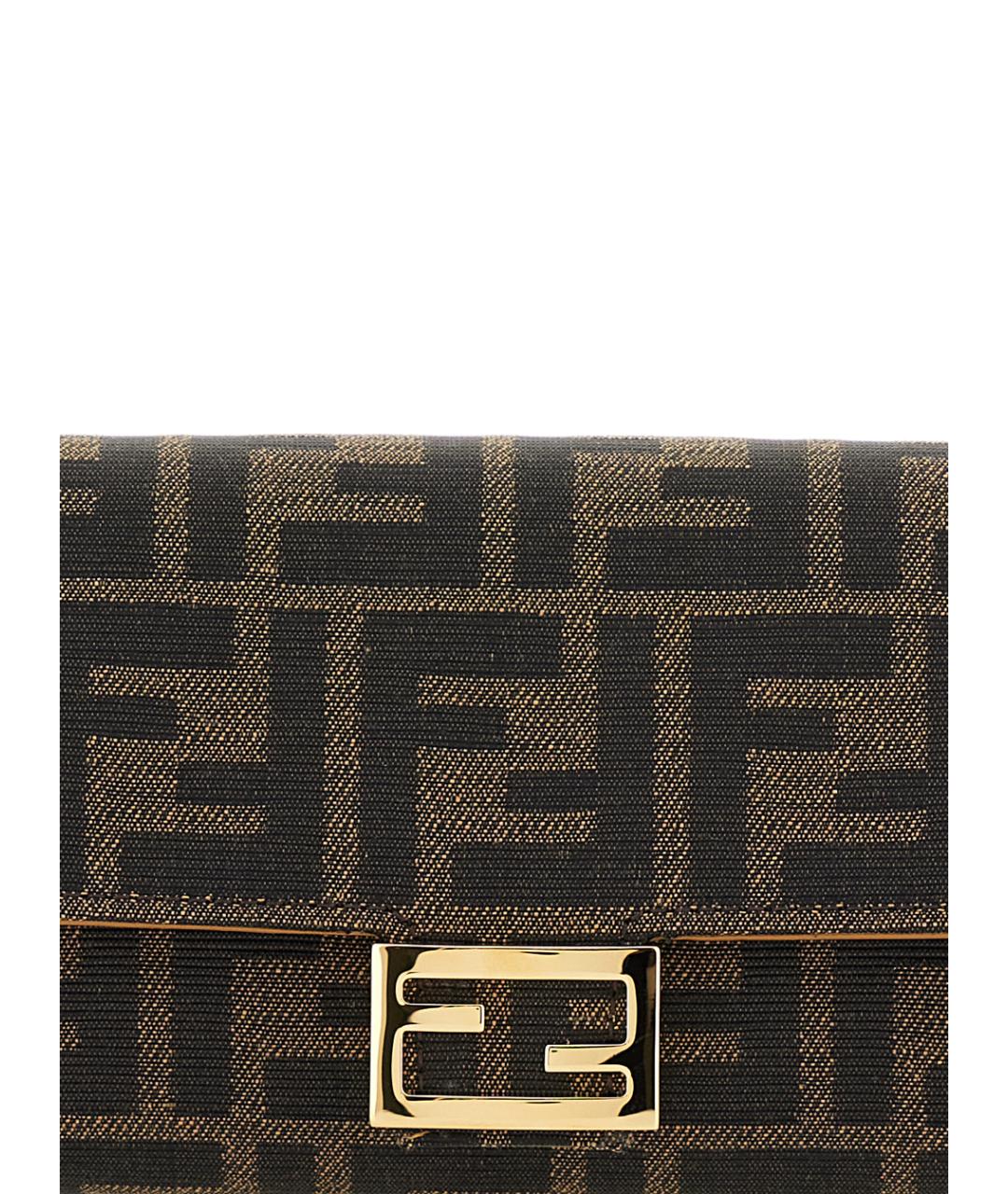 FENDI Коричневая сумка через плечо, фото 3