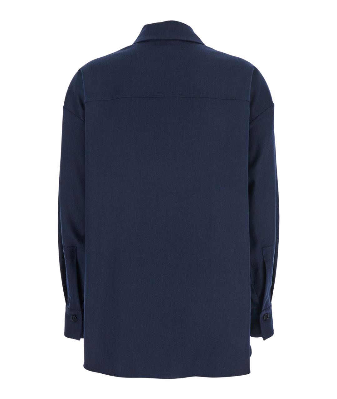 ANTONELLI Синяя шерстяная рубашка, фото 2