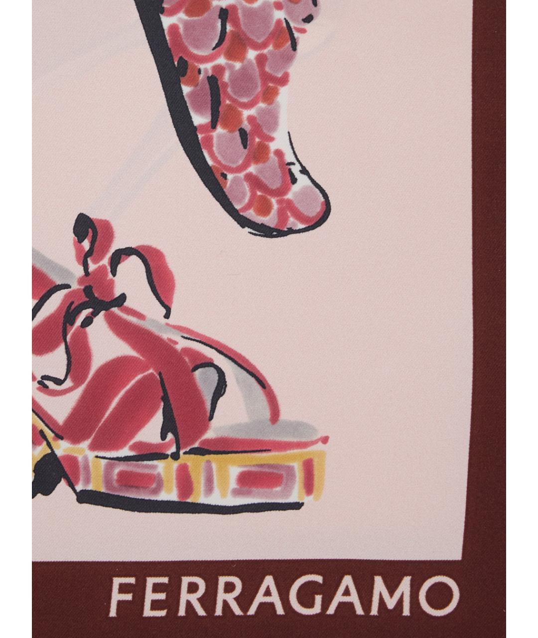 FERRAGAMO Мульти шелковый платок, фото 3