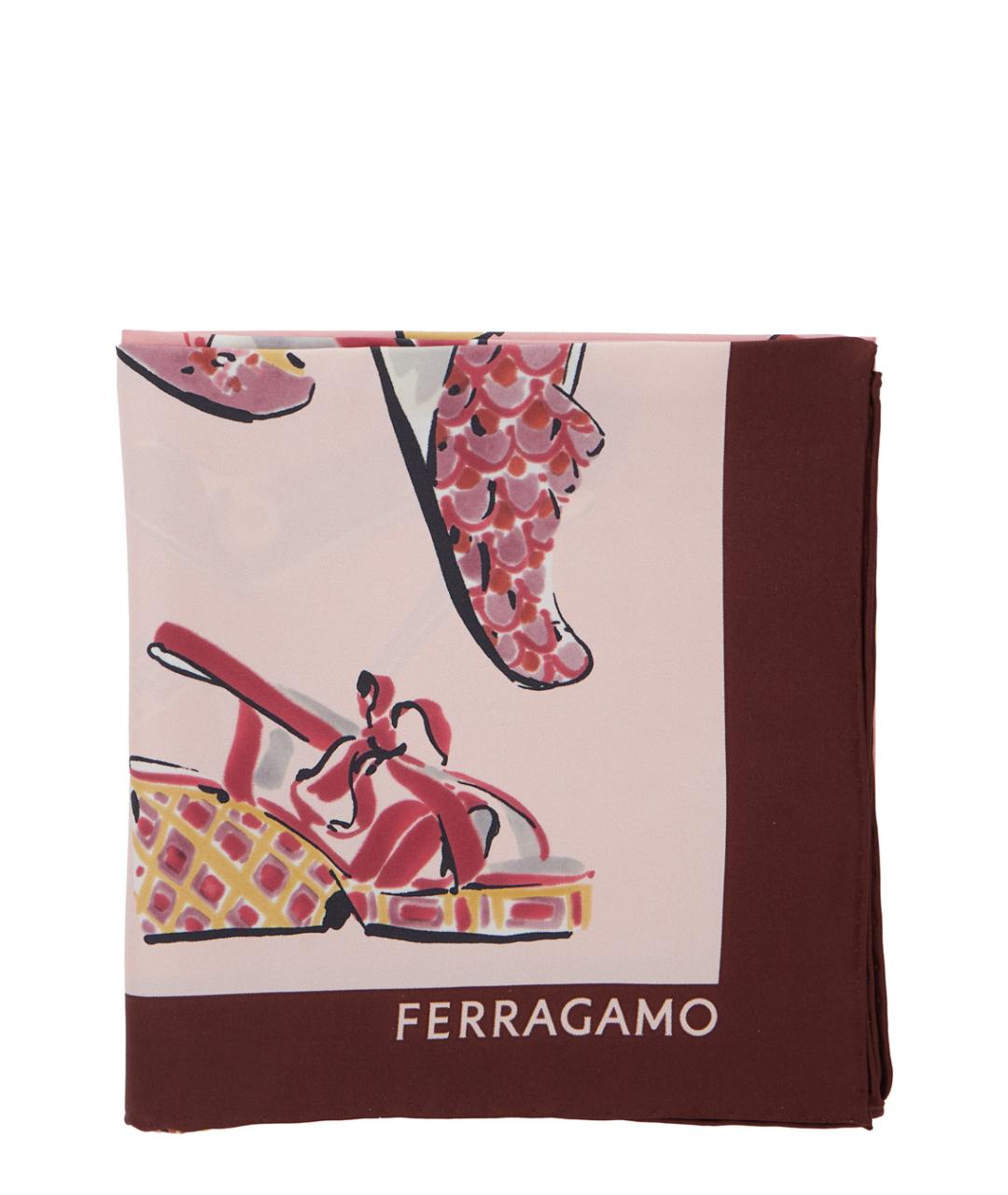 FERRAGAMO Мульти шелковый платок, фото 1
