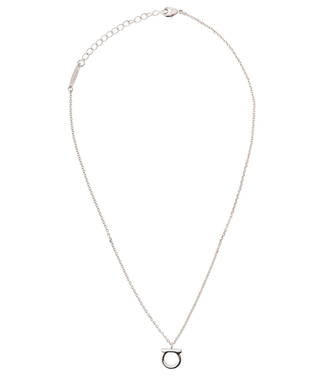 FERRAGAMO Серебряная металлическая цепочка, фото 1