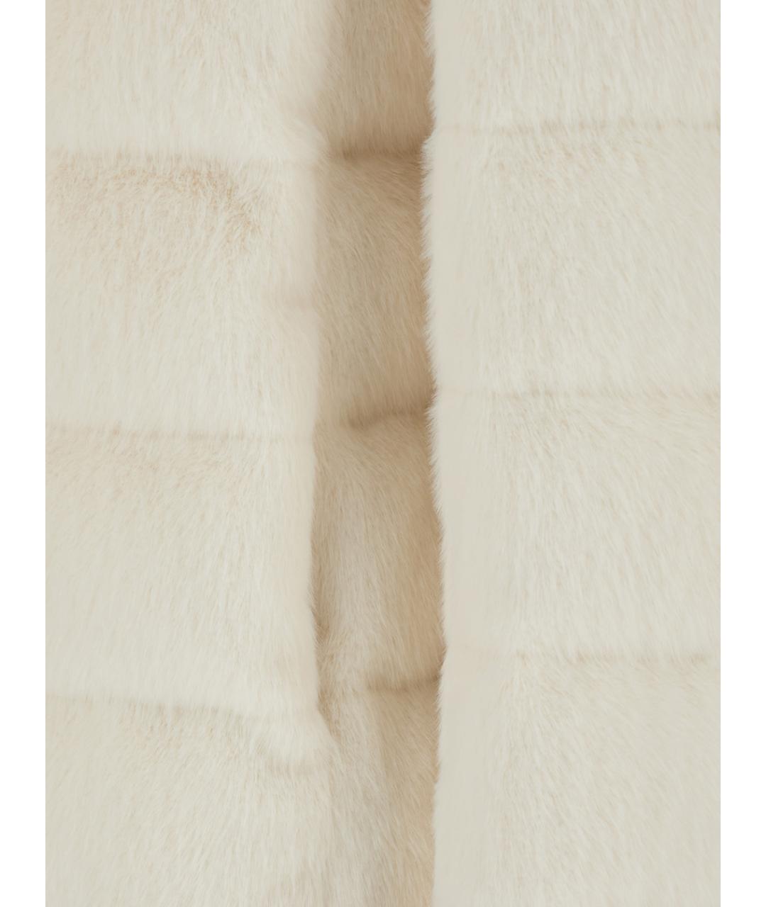HERNO Белый меховой пуховик, фото 3