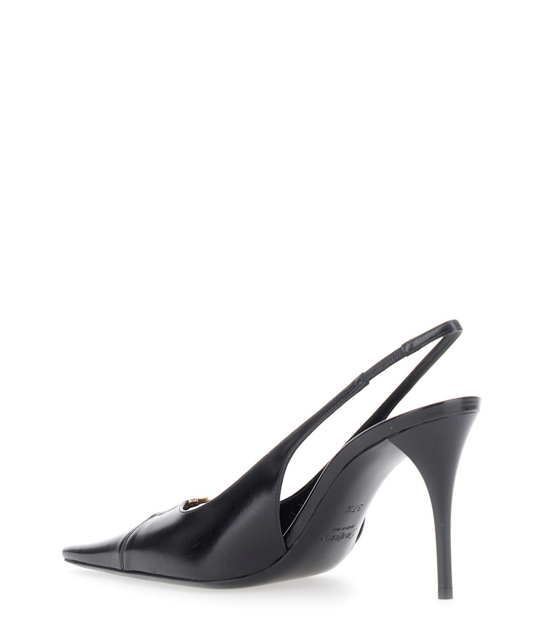 SAINT LAURENT Черные кожаные туфли, фото 3