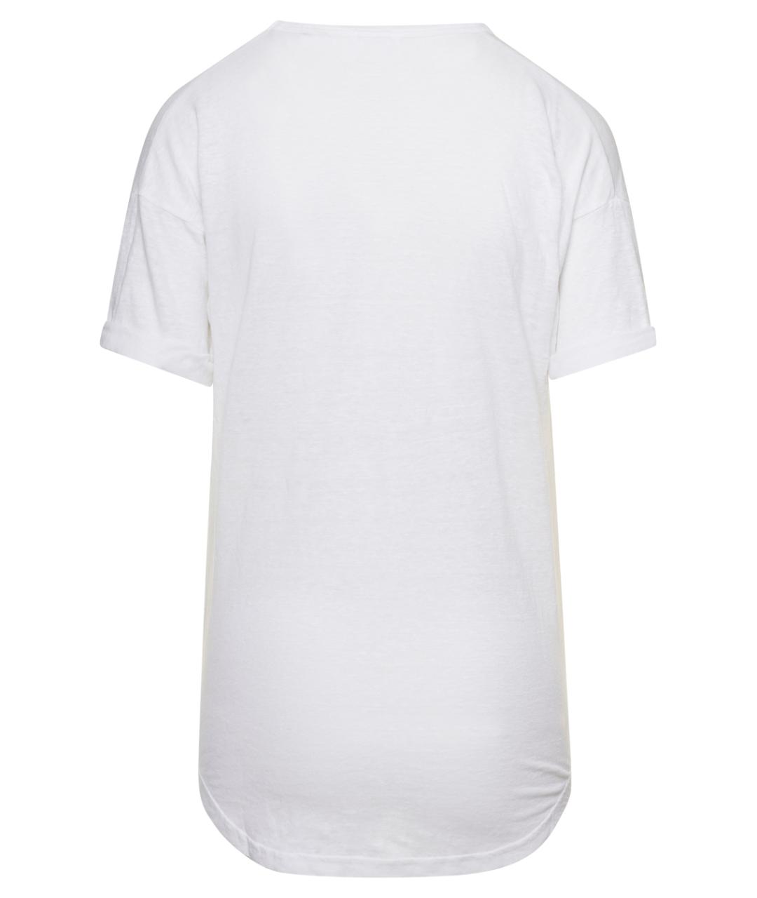 ISABEL MARANT Белая льняная футболка, фото 2