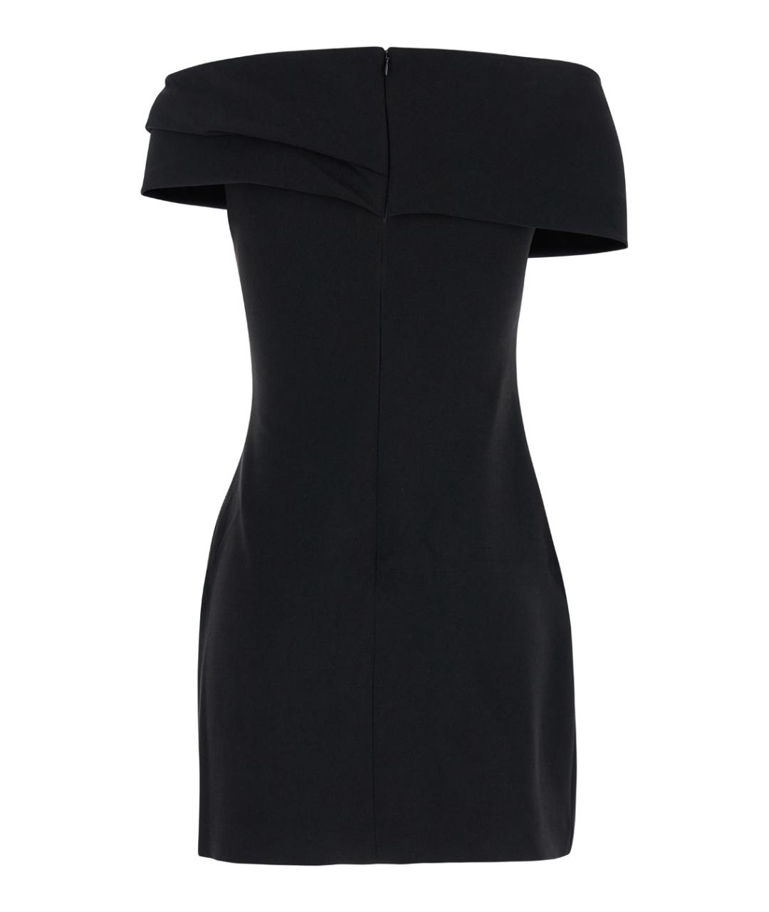 SOLACE LONDON Черное полиэстеровое вечернее платье, фото 2