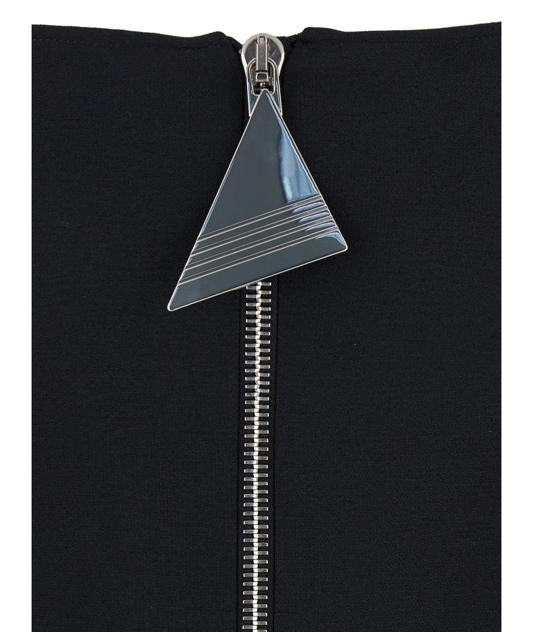 THE ATTICO Черное полиэстеровое повседневное платье, фото 3