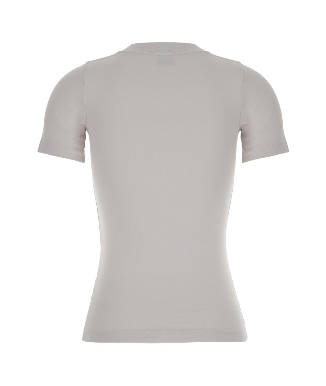 BALENCIAGA Белая хлопковая футболка, фото 2