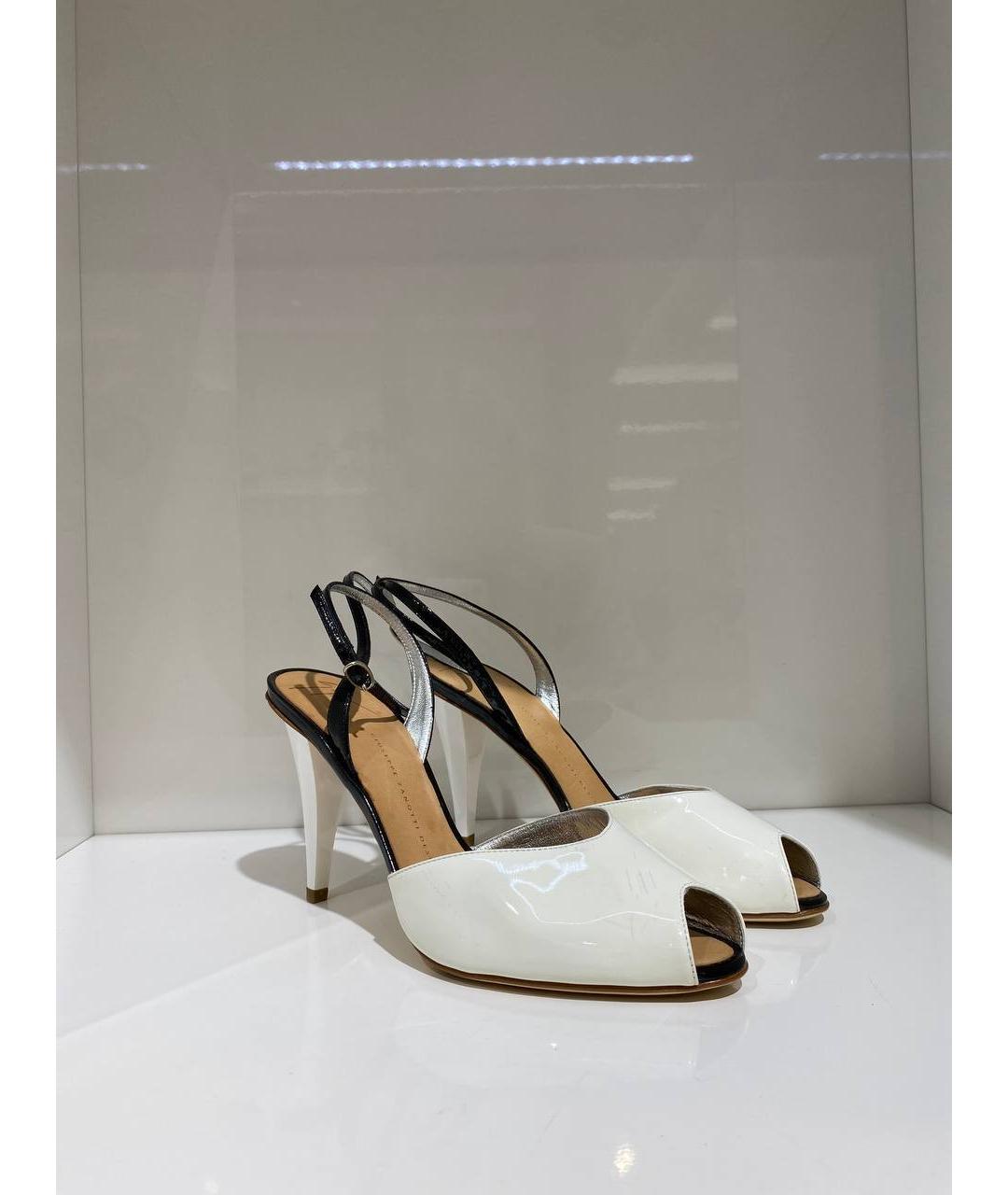 GIUSEPPE ZANOTTI DESIGN Белые кожаные туфли, фото 2