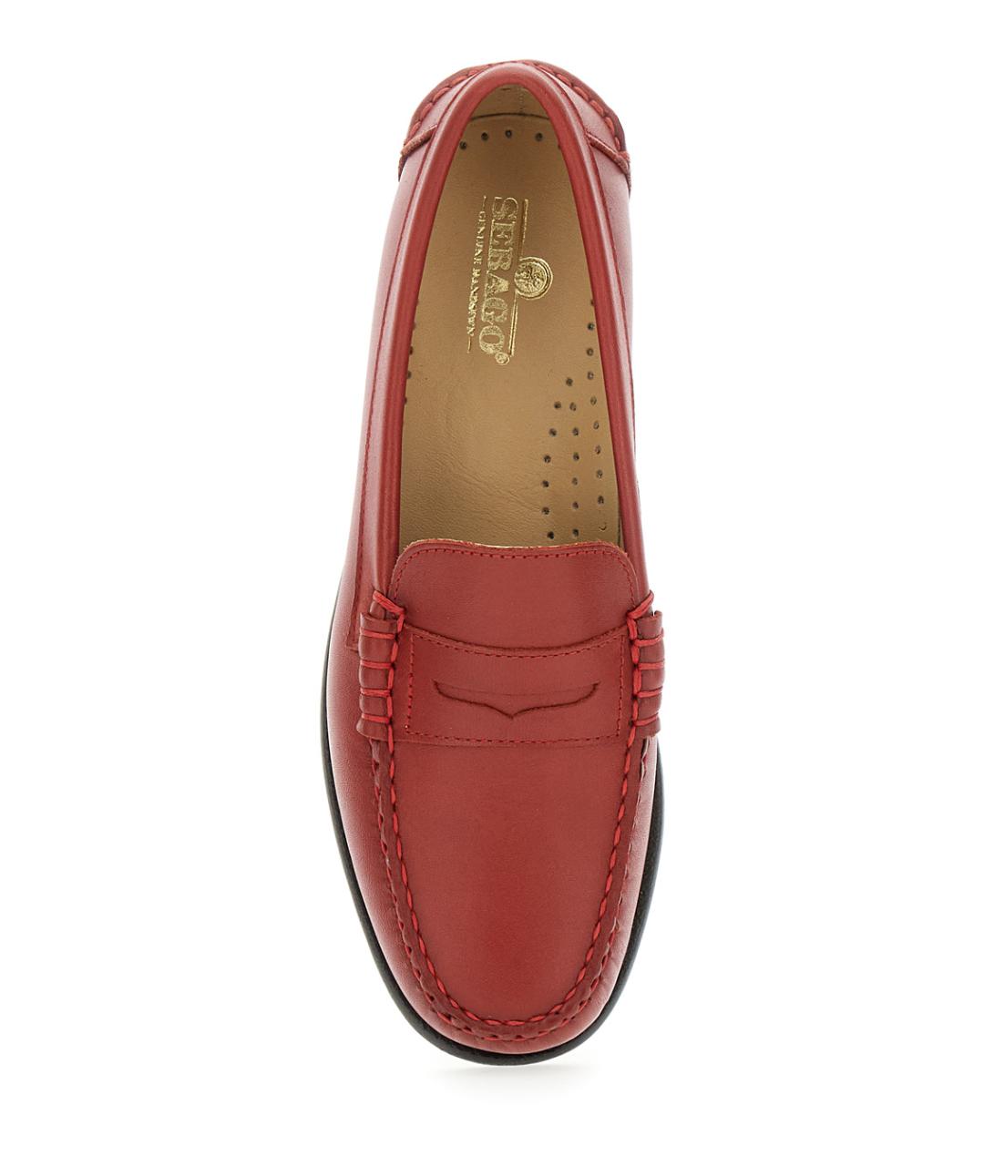 SEBAGO Красные кожаные лоферы, фото 4