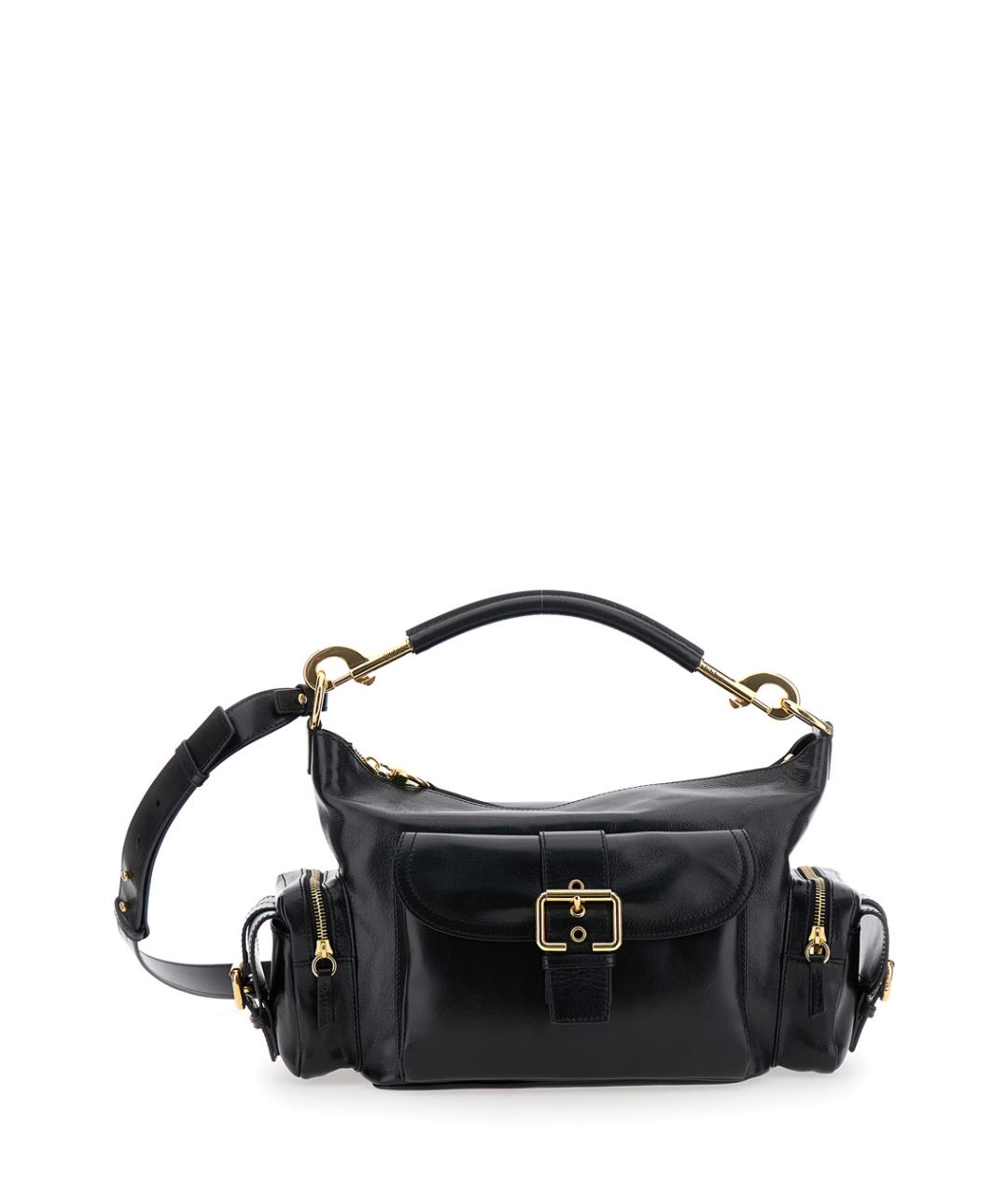 CHLOE Черная кожаная сумка через плечо, фото 1