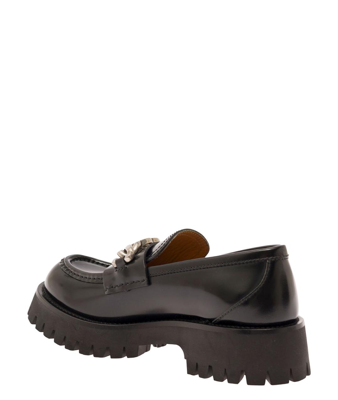 GUCCI Черные кожаные лоферы, фото 3