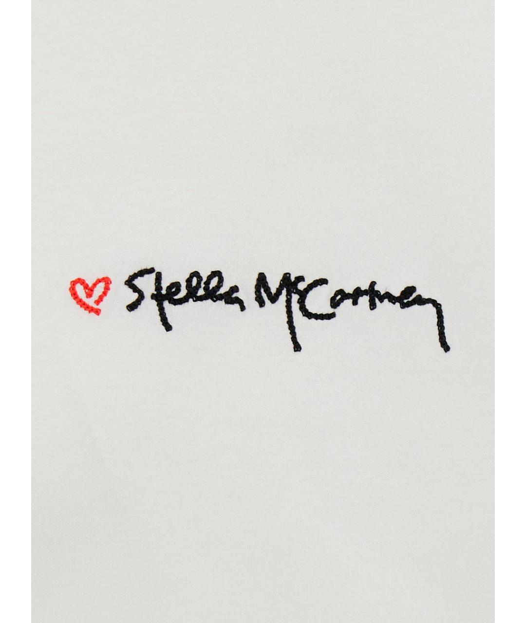STELLA MCCARTNEY Белая хлопковая футболка, фото 3