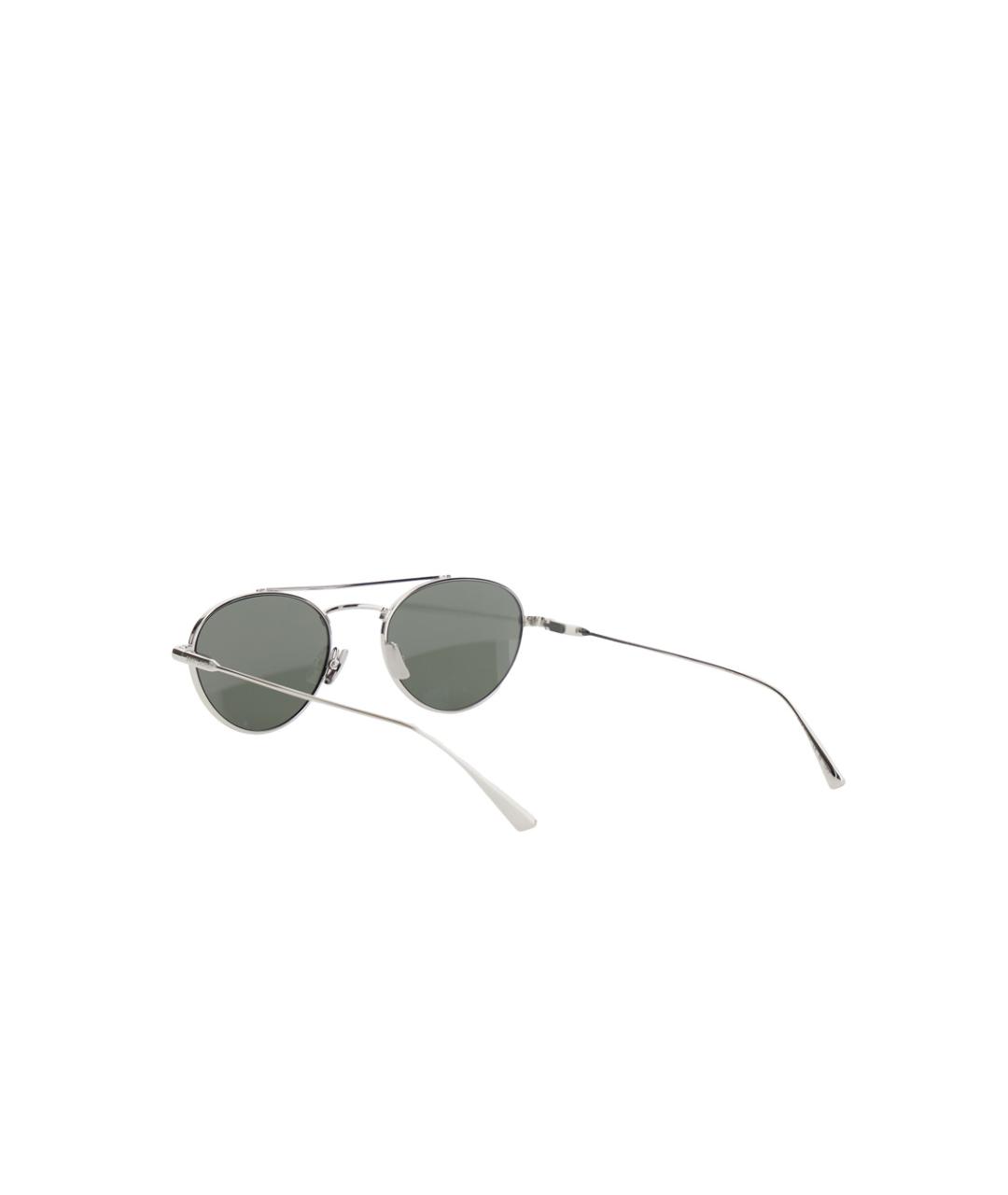 SAINT LAURENT Серебряные металлические солнцезащитные очки, фото 2