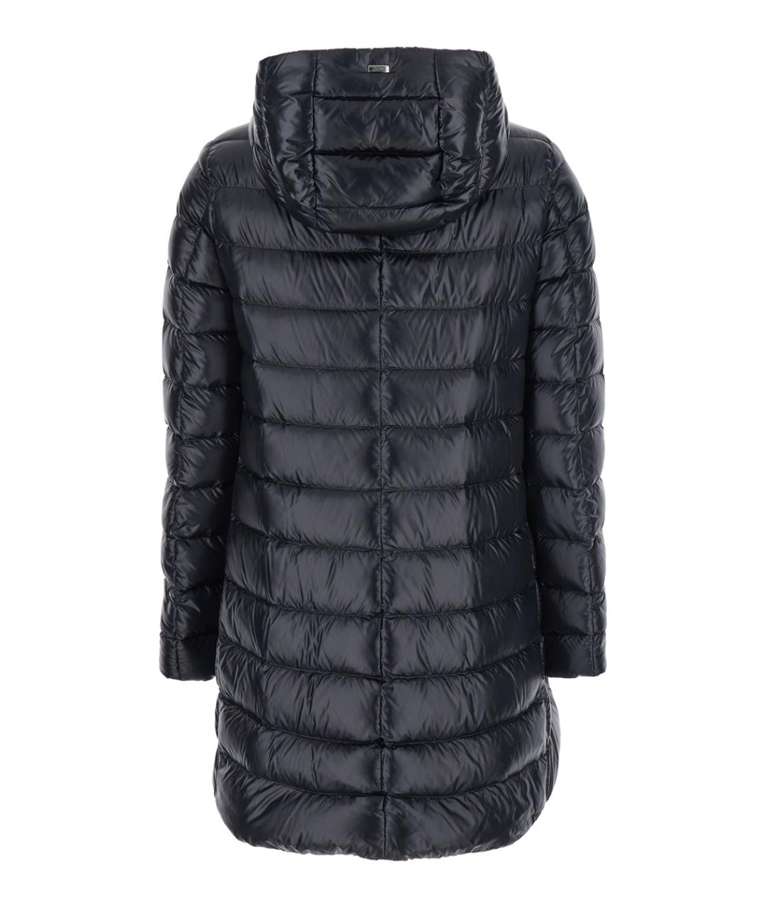 HERNO Черный полиамидовый пуховик, фото 2