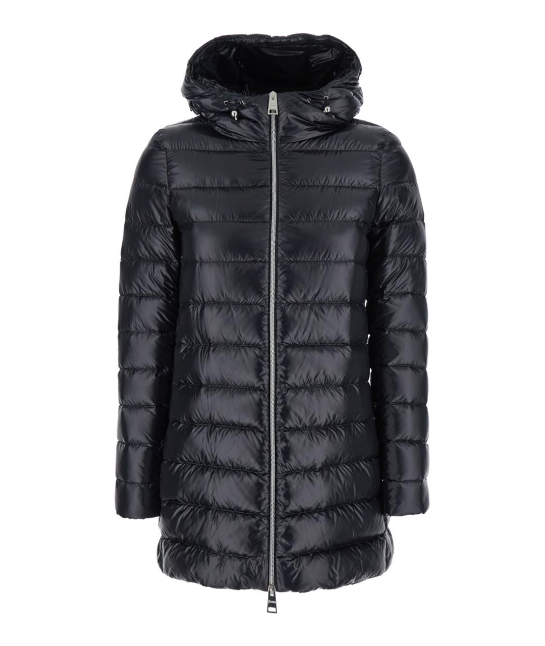HERNO Черный полиамидовый пуховик, фото 1