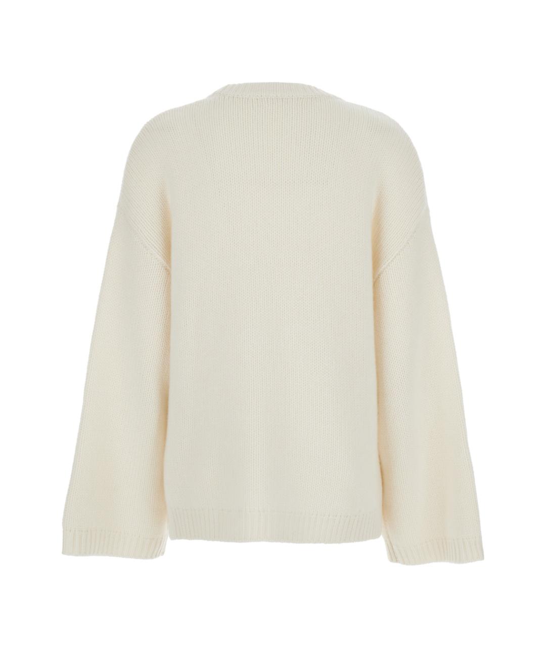 SOFT GOAT Белый кашемировый джемпер / свитер, фото 2