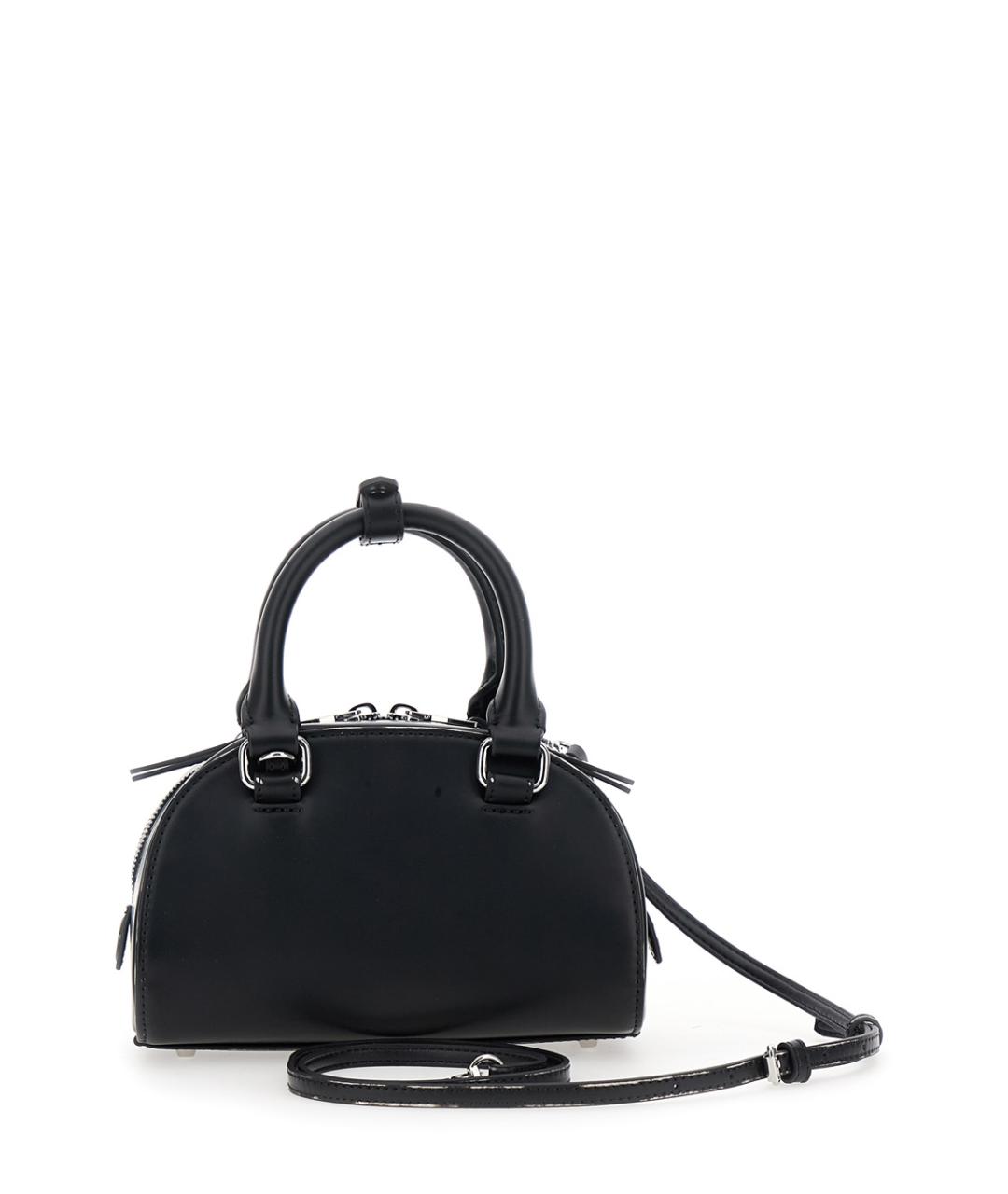 DIESEL Черная сумка с короткими ручками из искусственной кожи, фото 2