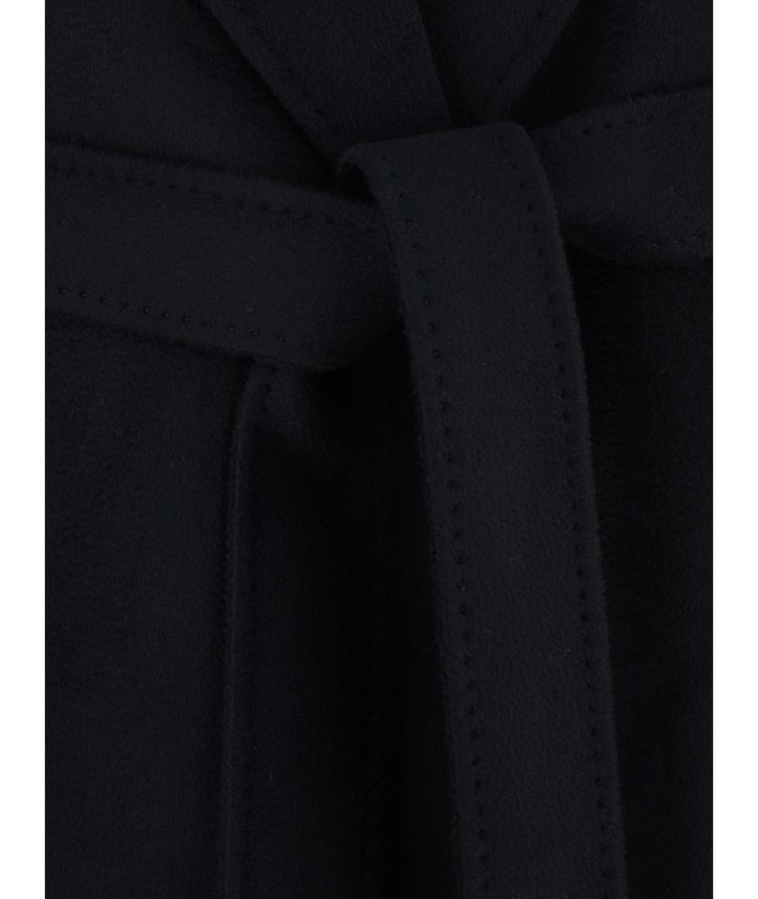 MAX MARA STUDIO Черное шерстяное пальто, фото 3
