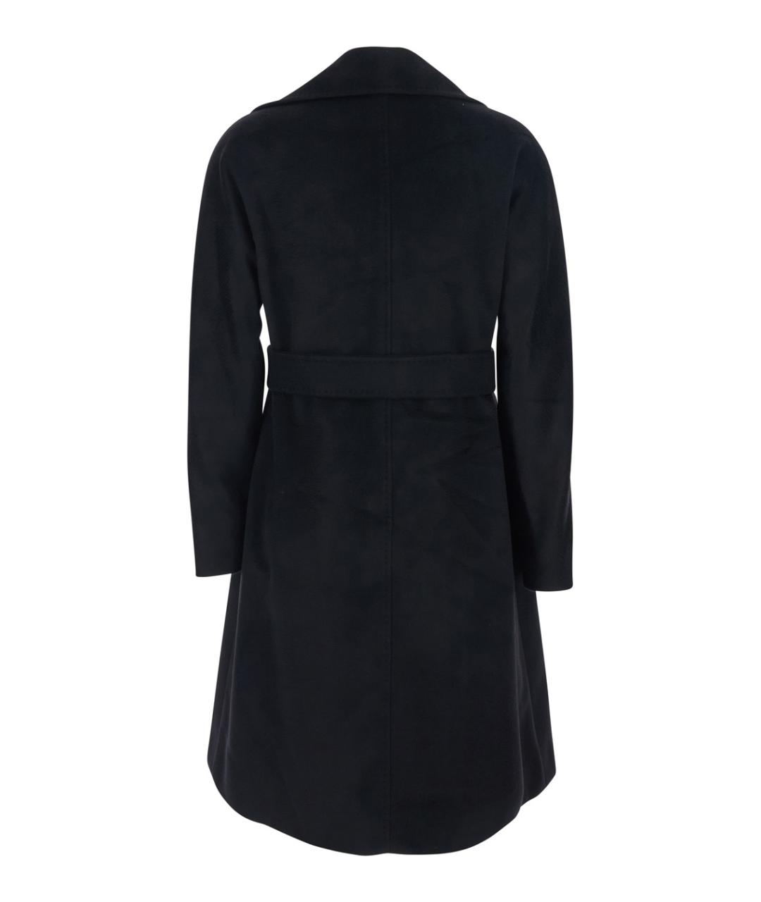 MAX MARA STUDIO Черное шерстяное пальто, фото 2