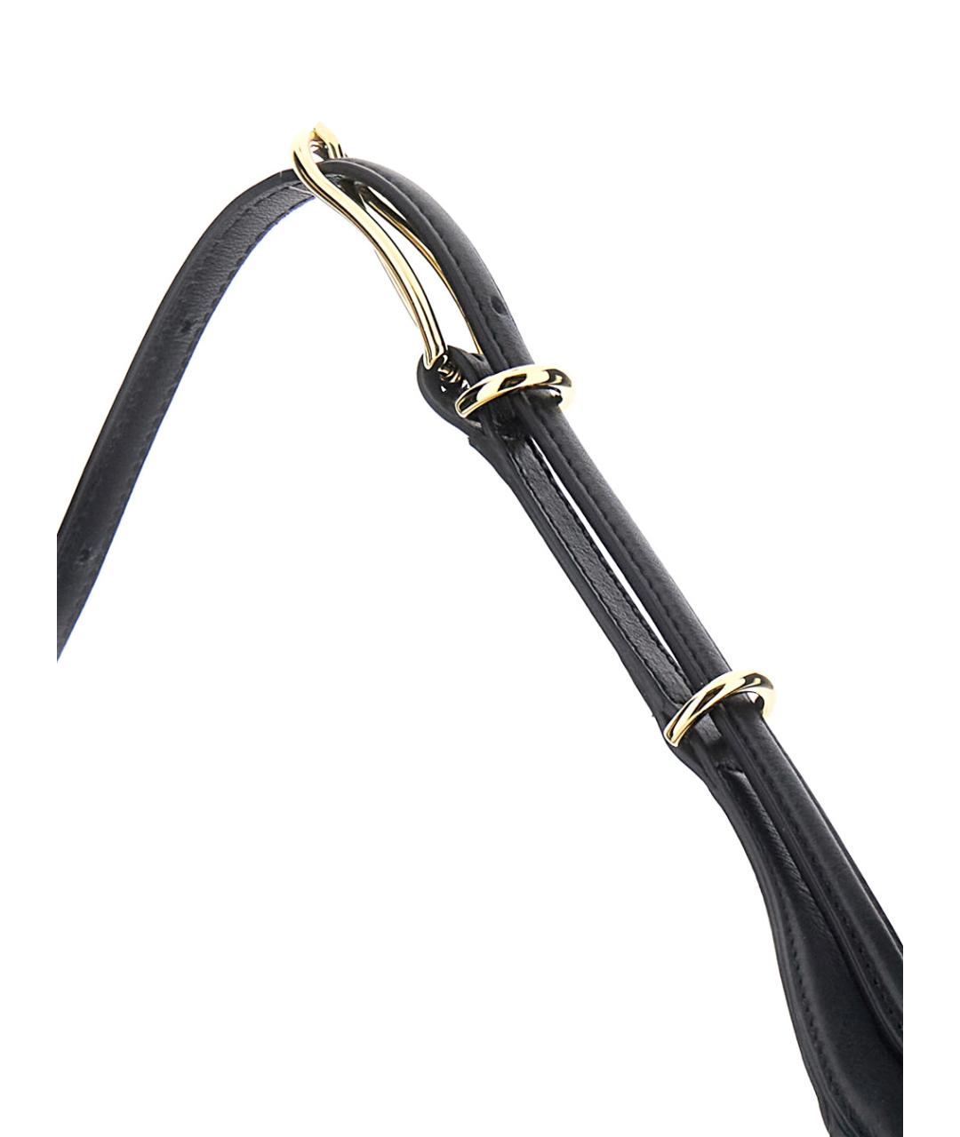 LIFFNER Черная кожаная сумка через плечо, фото 3