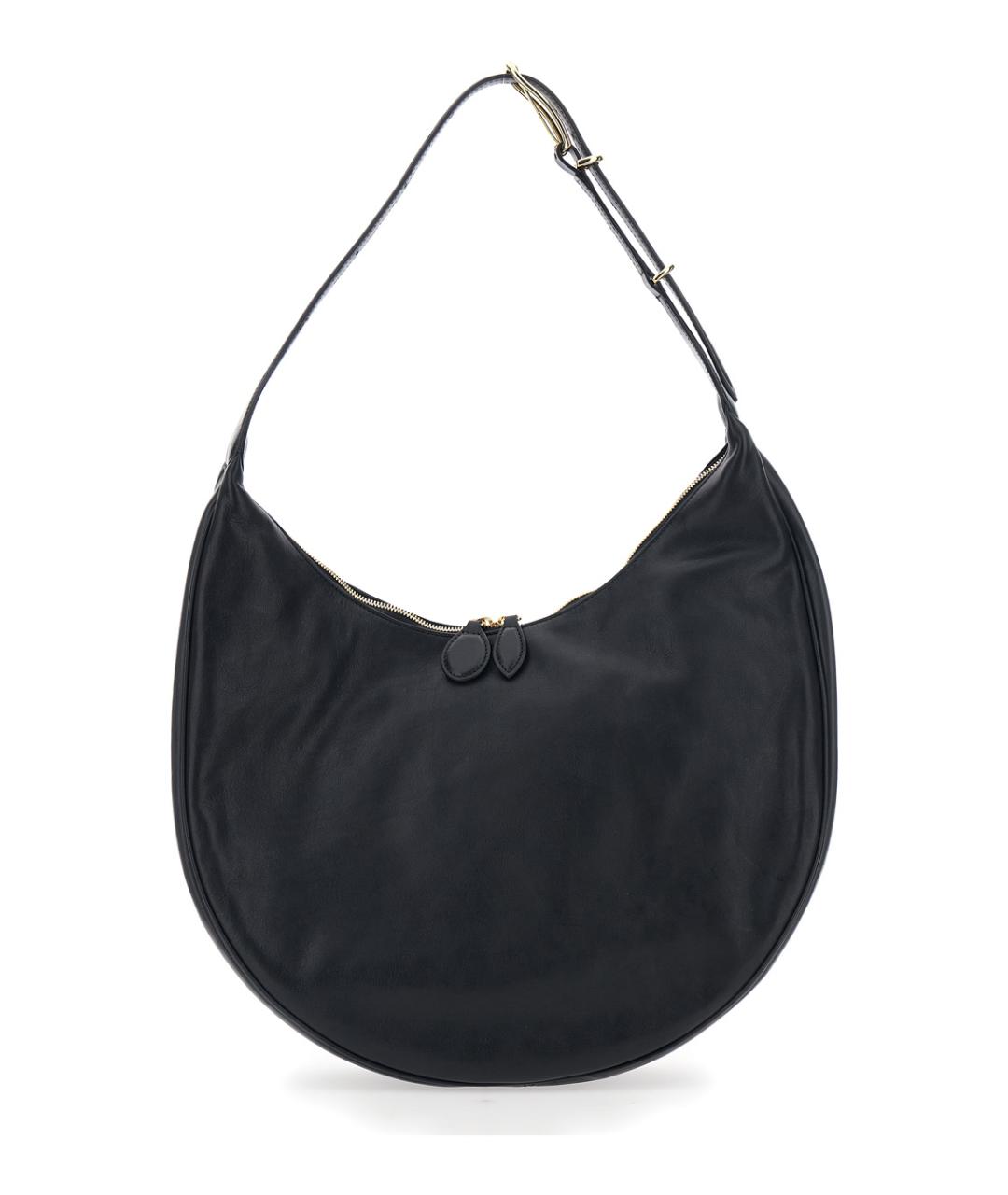 LIFFNER Черная кожаная сумка через плечо, фото 1