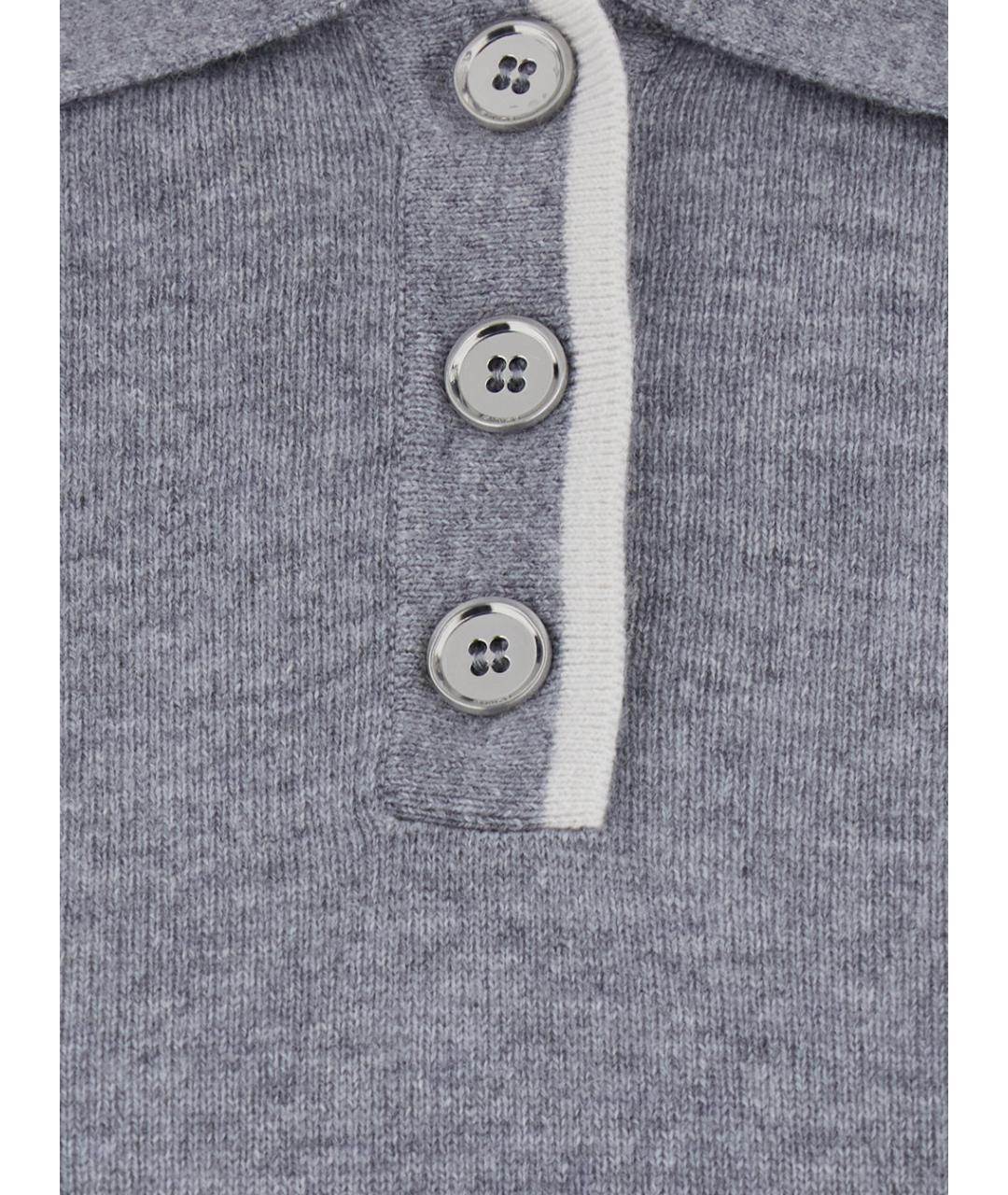 PINKO Серая шерстяная футболка, фото 3