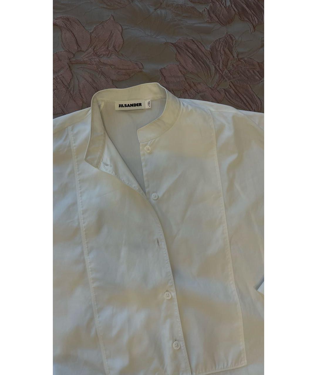 JIL SANDER Белая хлопковая рубашка, фото 3