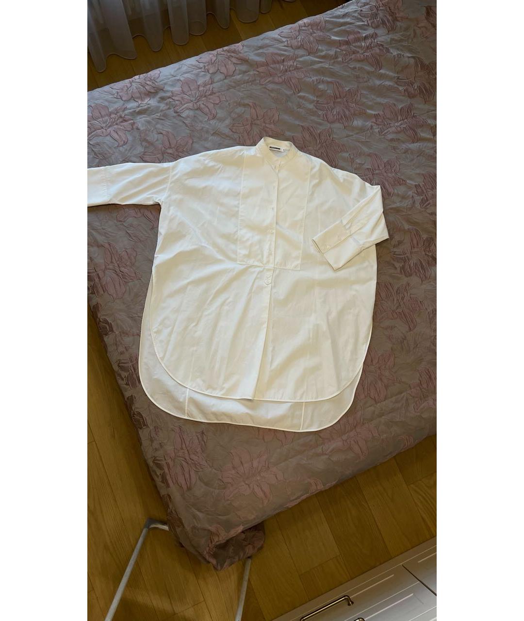 JIL SANDER Белая хлопковая рубашка, фото 9