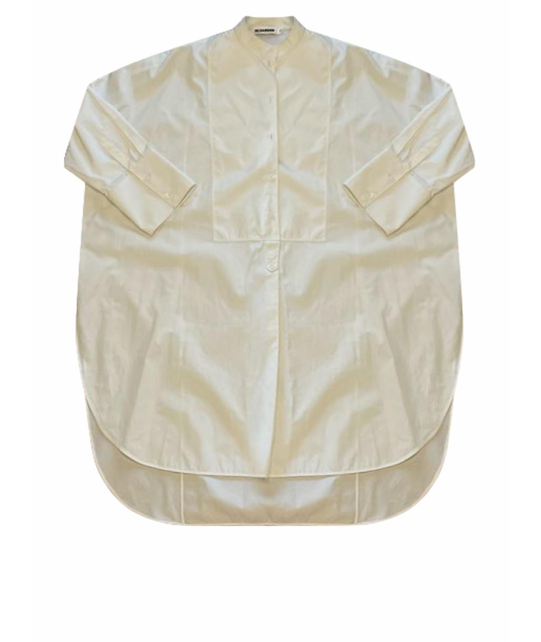 JIL SANDER Белая хлопковая рубашка, фото 1
