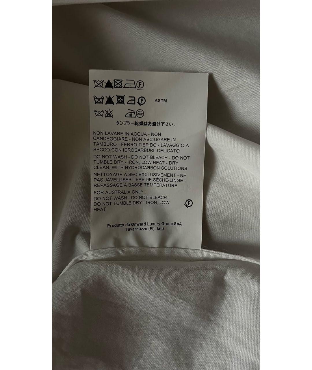 JIL SANDER Белая хлопковая рубашка, фото 8