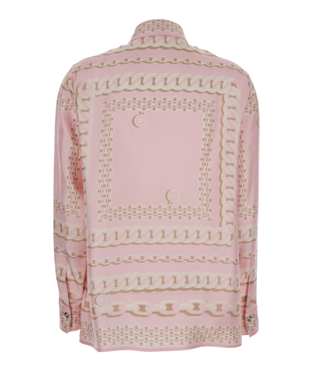 VERSACE Розовая шелковая рубашка, фото 2