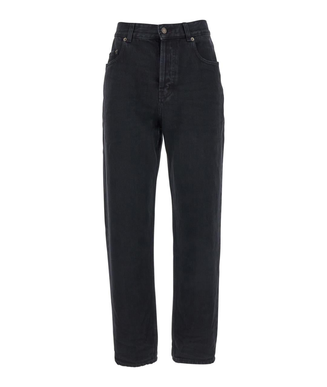 SAINT LAURENT Черные прямые джинсы, фото 1