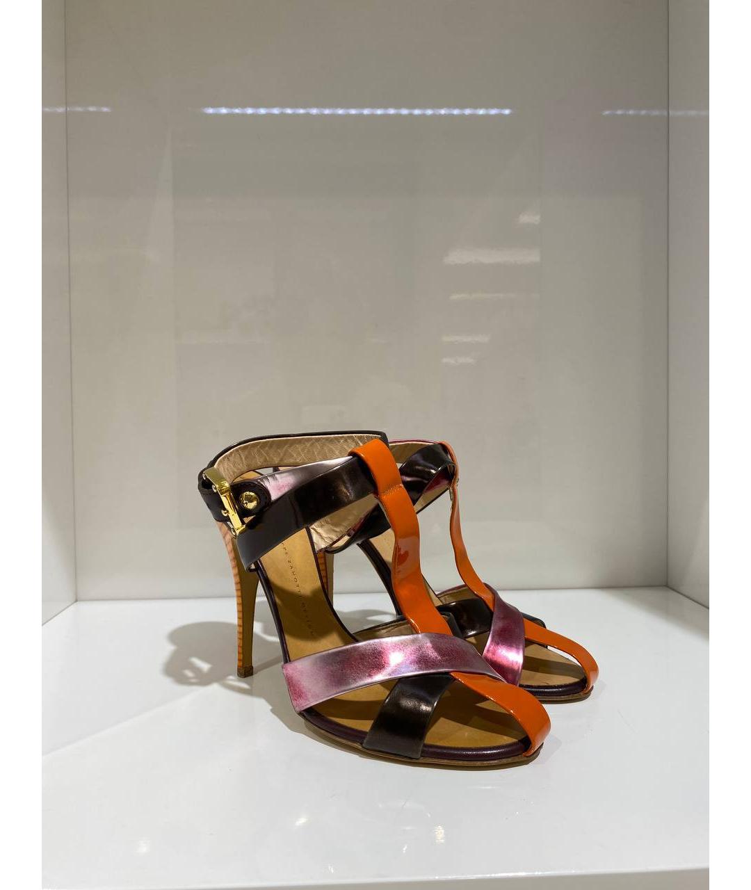 GIUSEPPE ZANOTTI DESIGN Мульти кожаные босоножки, фото 2