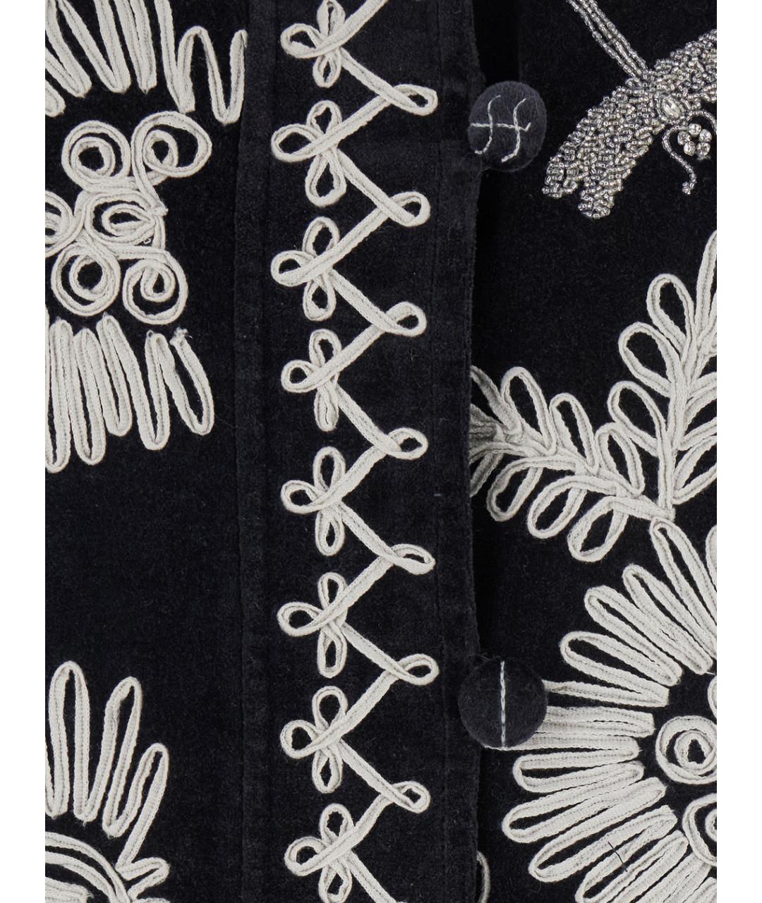 FORTE FORTE Черное хлопковое пальто, фото 3