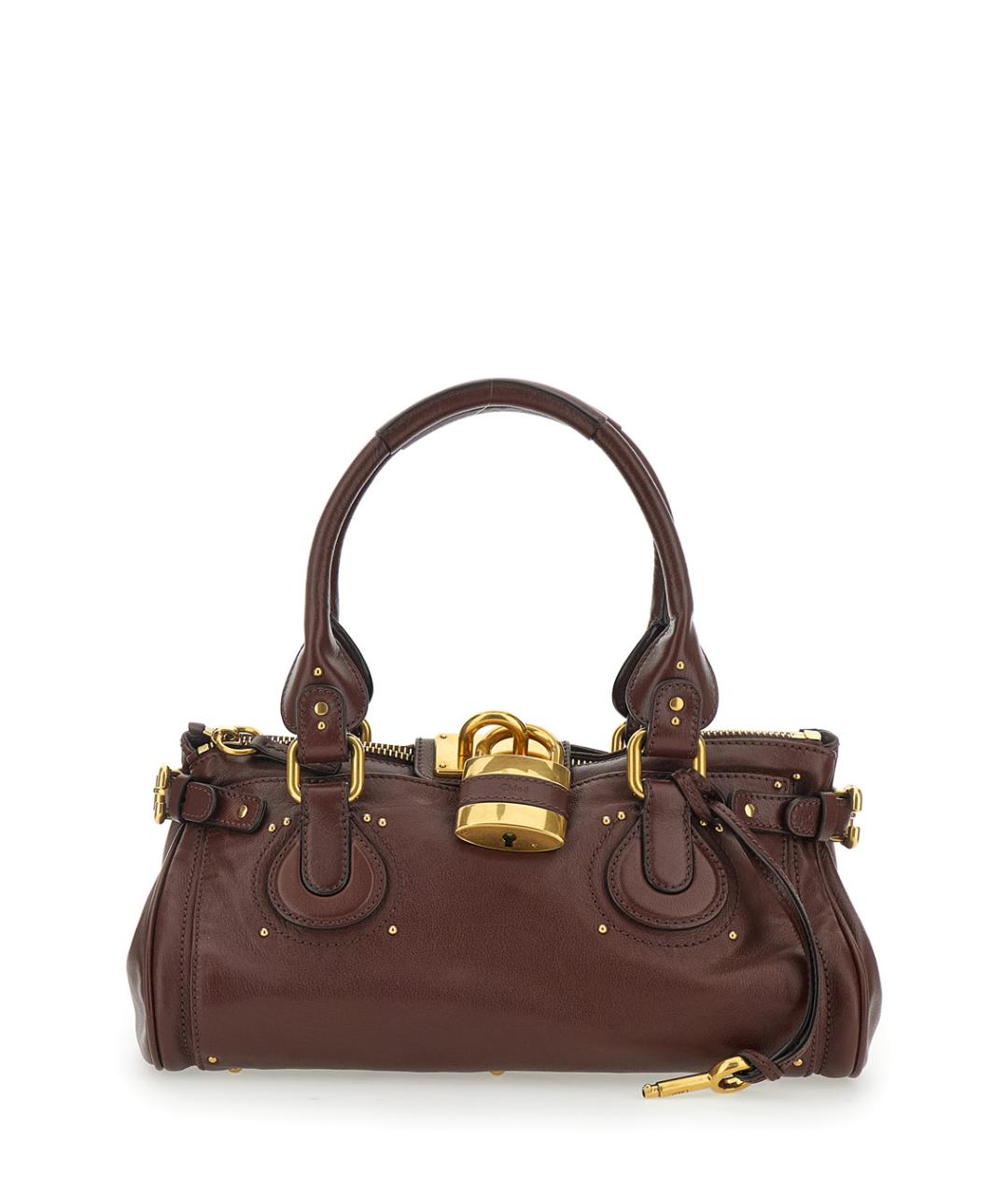 CHLOE Коричневая кожаная сумка через плечо, фото 1